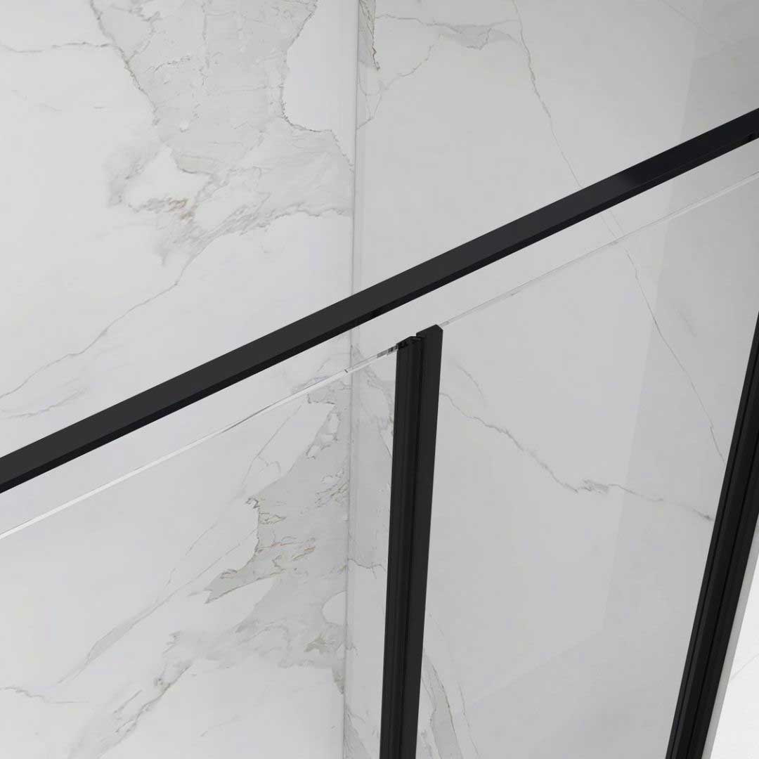 Shower Door Lara with Hinged Doors and Stainless Steel Handles, 68-104 cm, made of ESG Safety Glass Shower Door Lara with Hinged Doors and Stainless Steel Handles, 68-104 cm, made of ESG Safety Glass