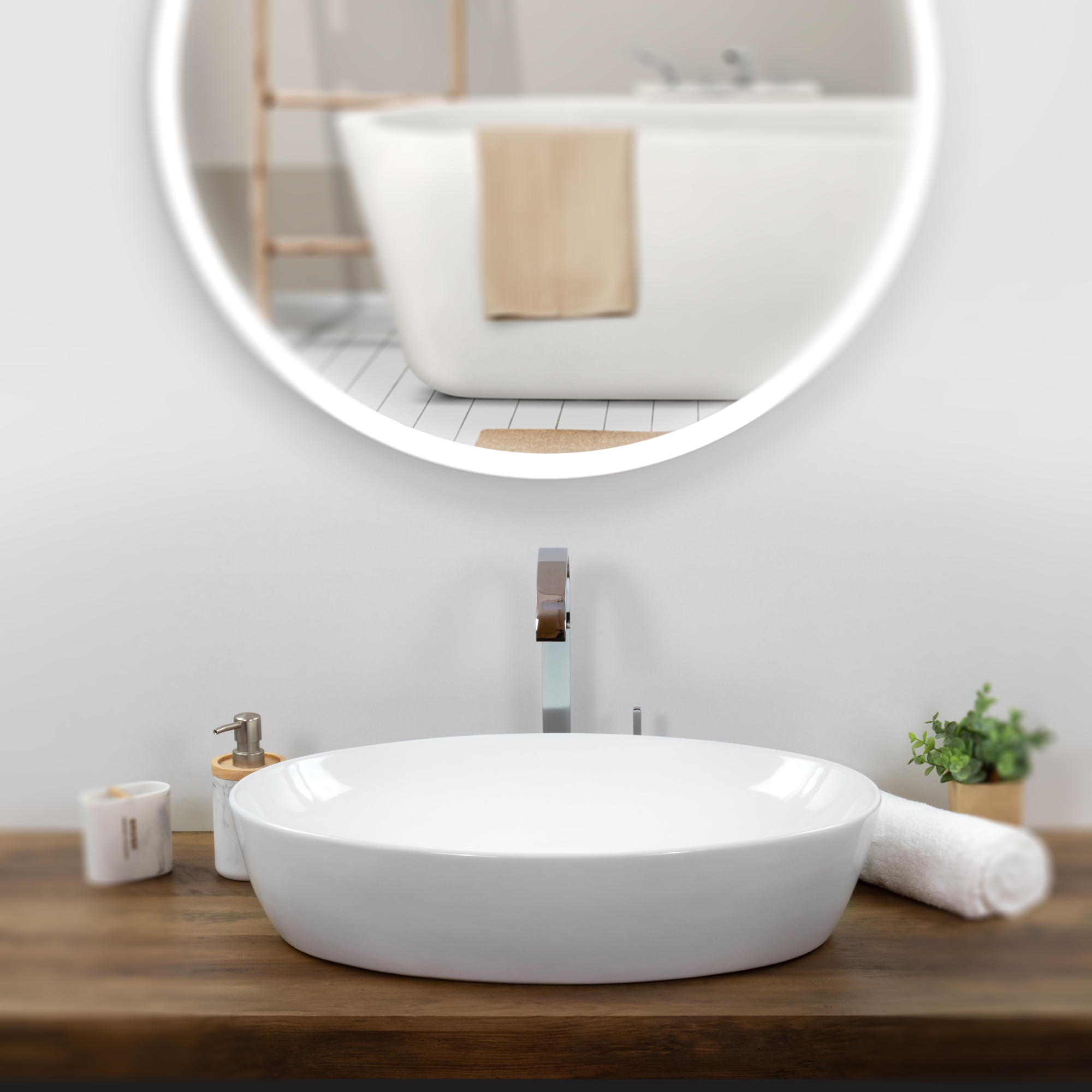 Design Keramik Waschbecken Bacchiglione in Weiß Design Keramik Waschbecken Bacchiglione in Weiß