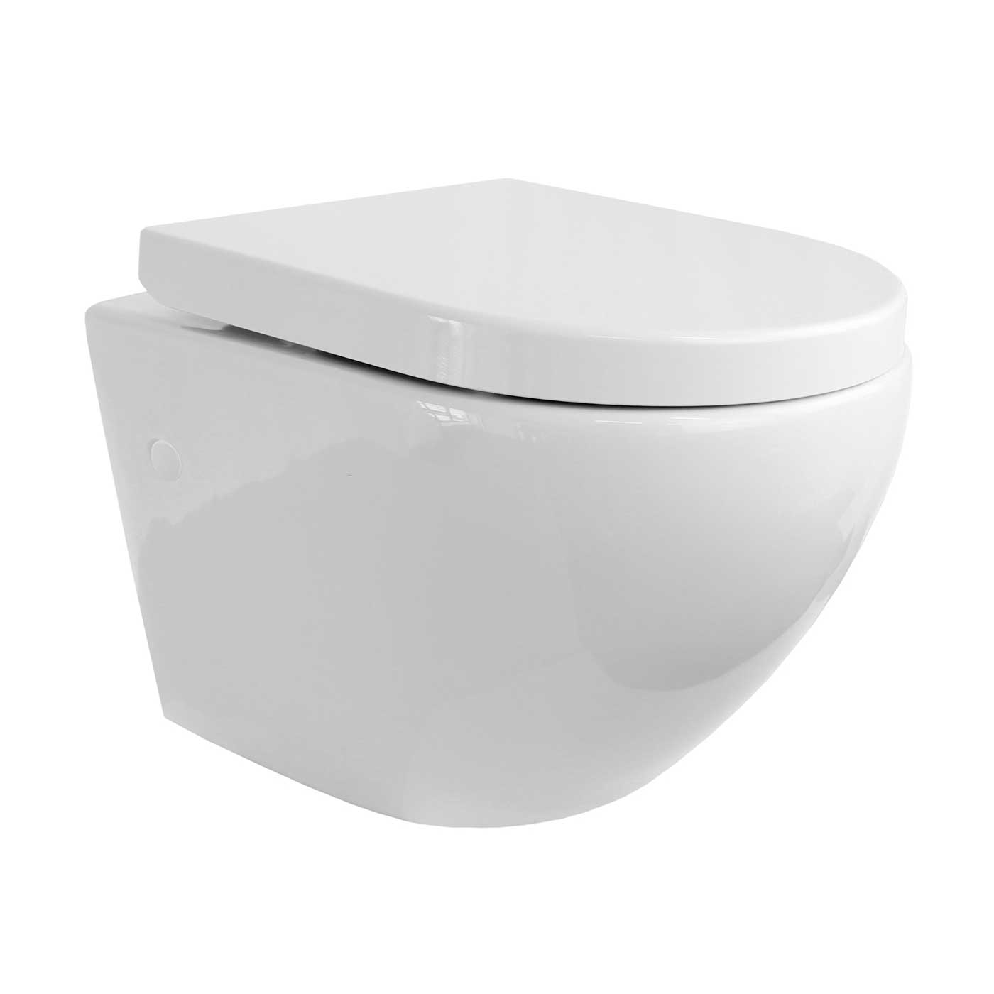 Toilette Hänge WC Spülrandlos inkl. WC Sitz mit Absenkautomatik SOFTCLOSE + abnehmbar Redonde Toilette Hänge WC Spülrandlos inkl. WC Sitz mit Absenkautomatik SOFTCLOSE + abnehmbar Redonde