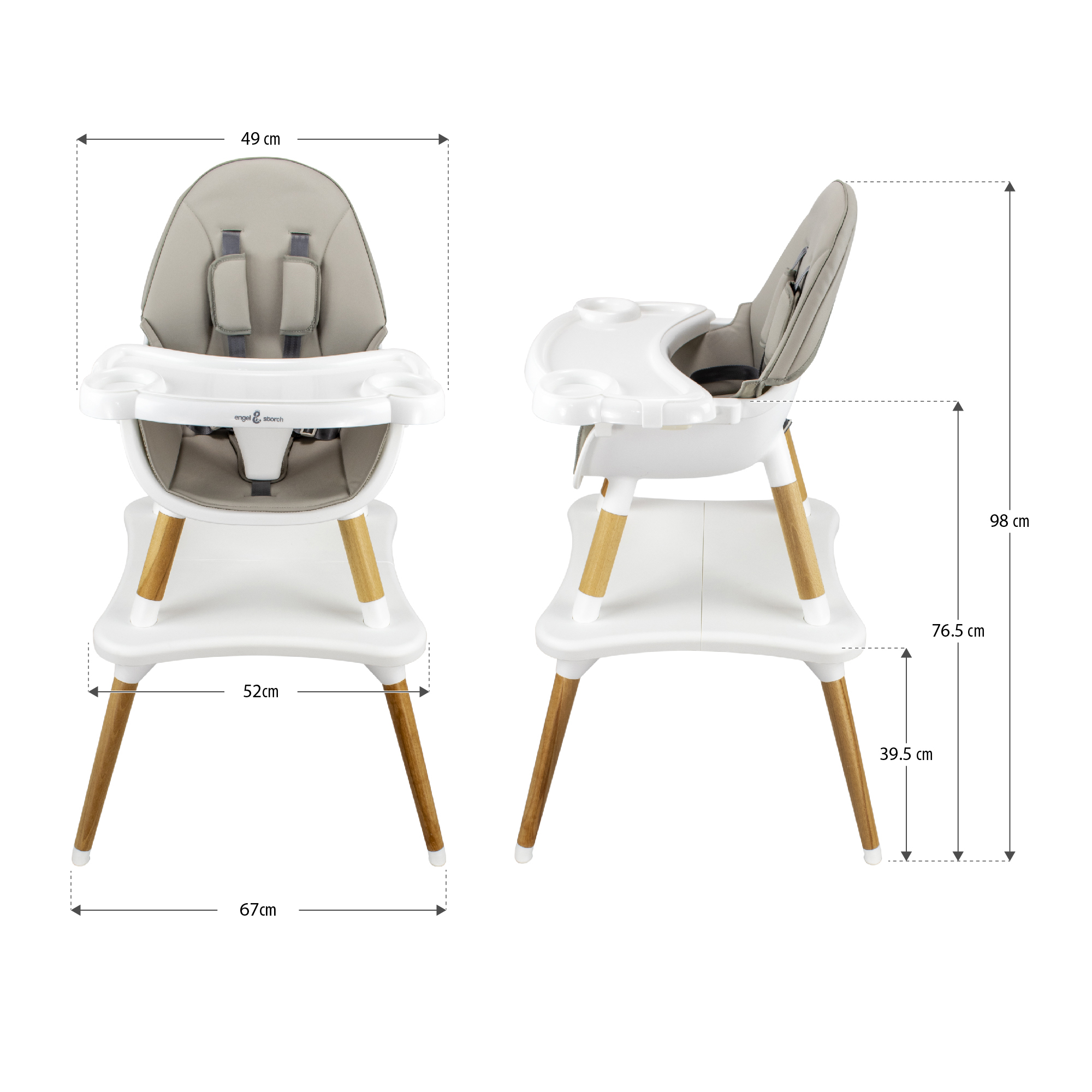 Artboard 6 MIKA – Child High Chair - Baby Chair with Tray and Chair + Table Set