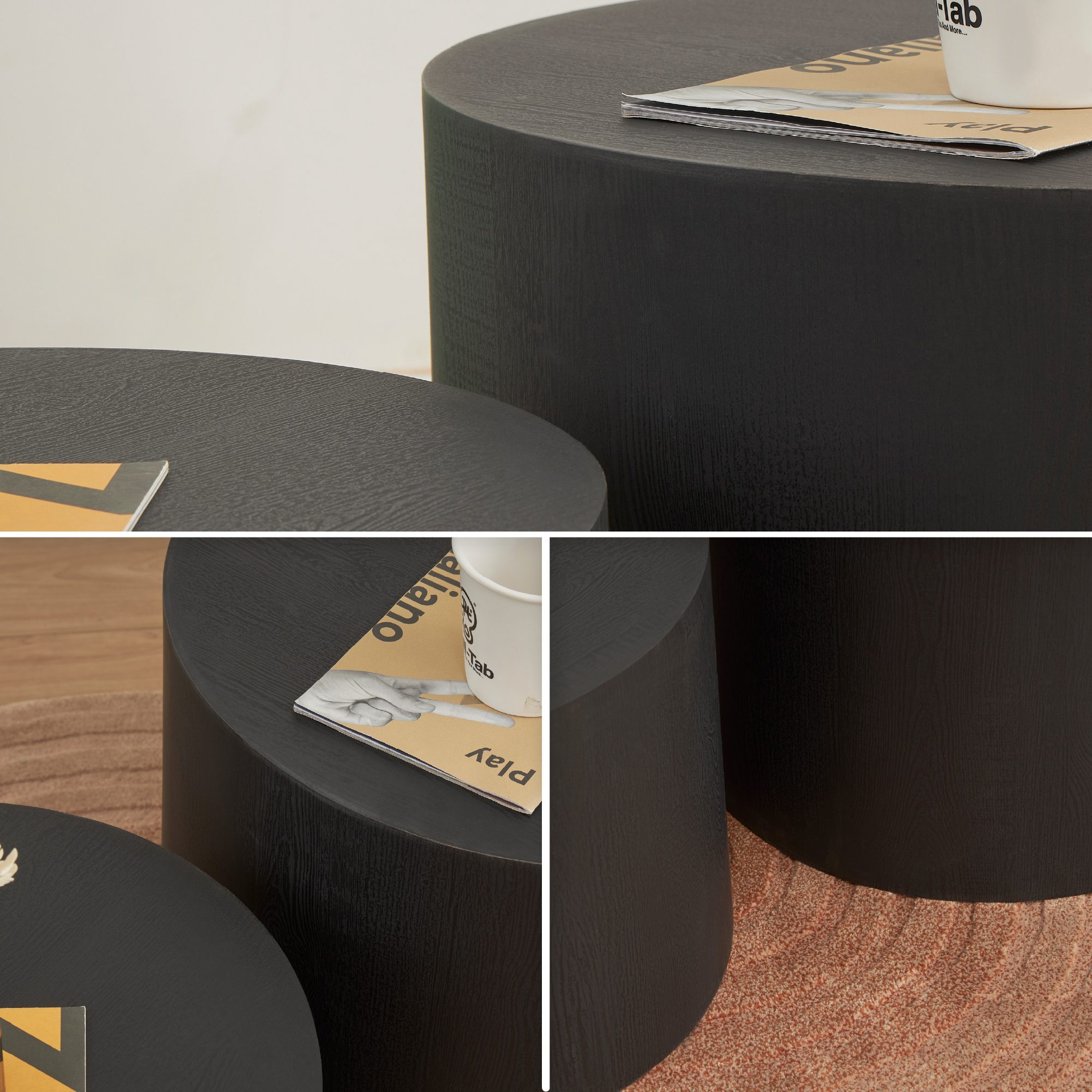 Set aus 2 Couchtischen/Wohnzimmertischen YANKA