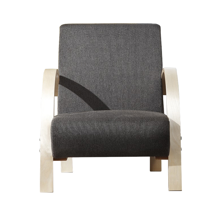 Polstersessel Lounge Sessel mit hochwertigem gepolsterten Stoffbezug - Dunkelgrau