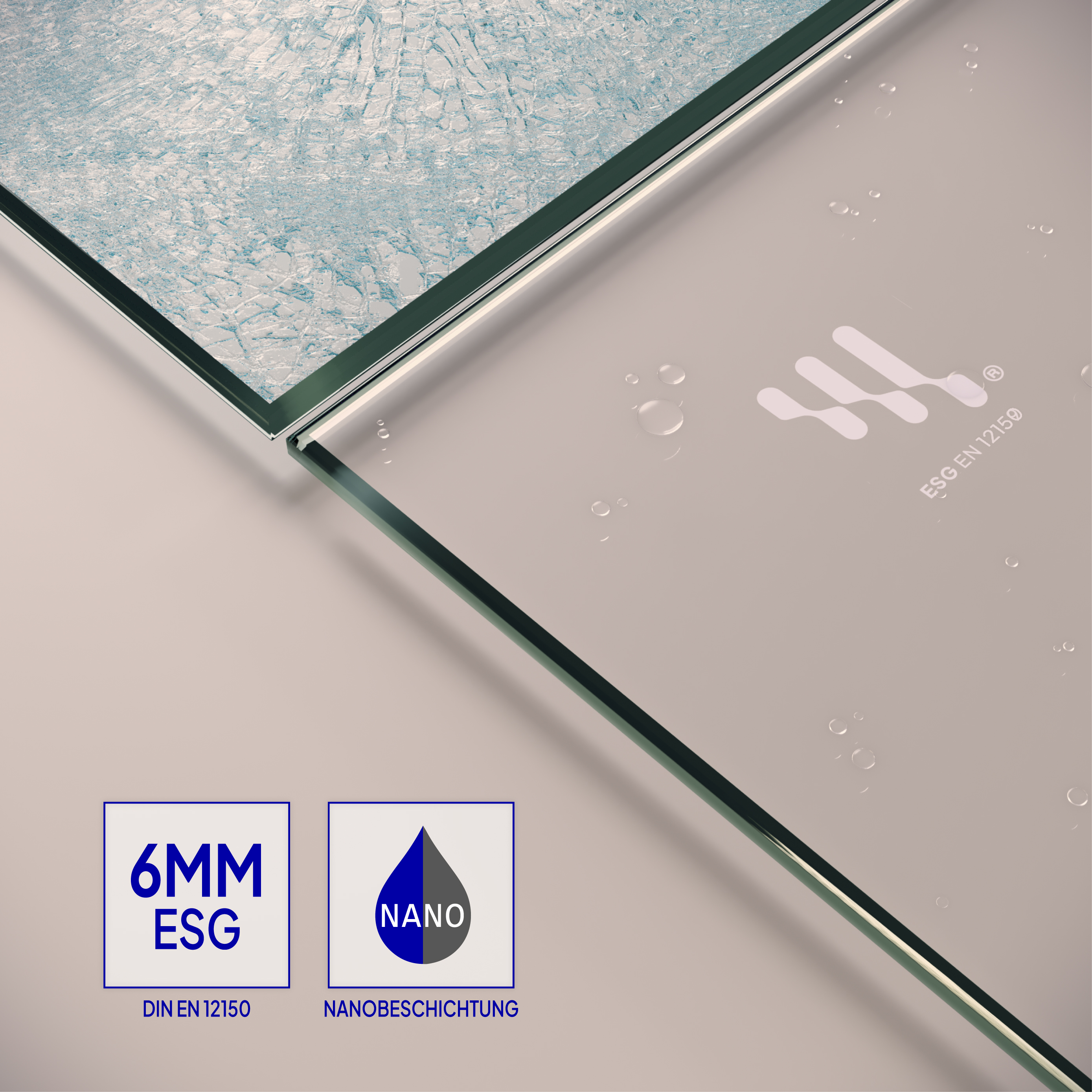 Shower Door Stella with Hinged Doors Made of Tempered Safety Glass Shower Door Stella Black with Hinged Doors and Black Profiles Made of ESG Safety Glass