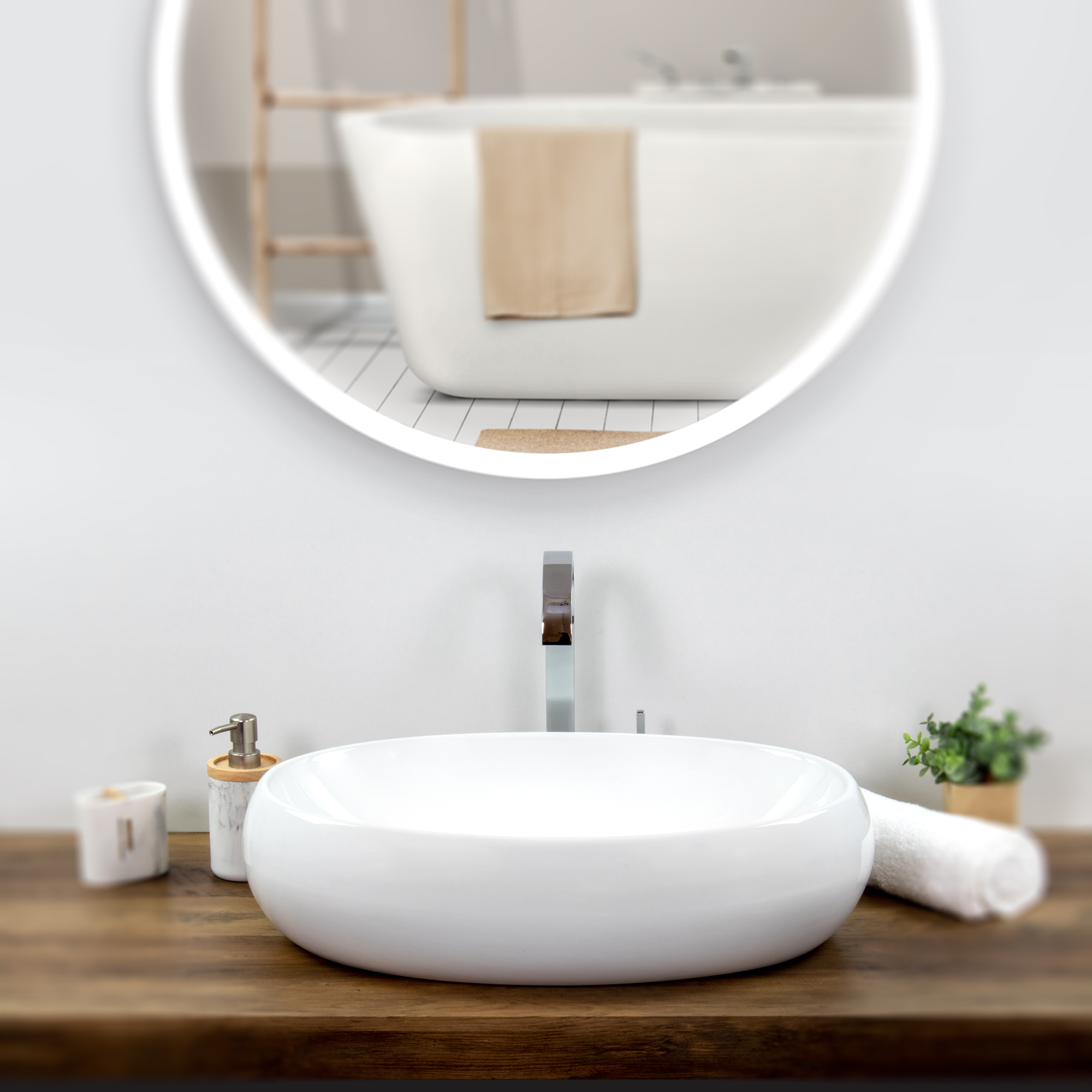 Design Keramik Waschbecken Piave in Weiß