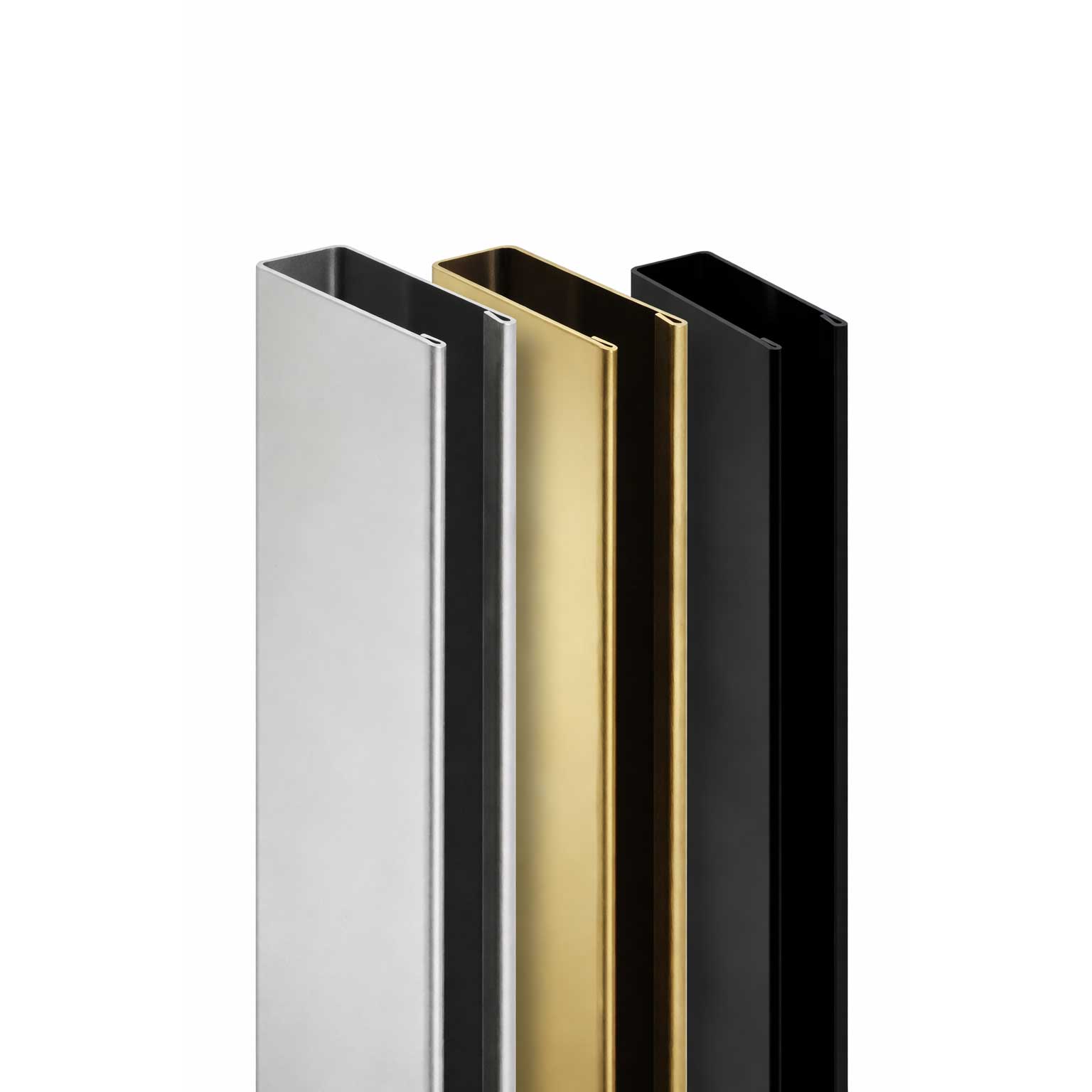 Premium Wandanschlussprofil Wandprofil aus rostfreiem V2A Edelstahl für Duschabtrennungen, U-Profil mit Bohrungen Premium Wandanschlussprofil Wandprofil aus rostfreiem V2A Edelstahl für Duschabtrennungen, U-Profil mit Bohrungen