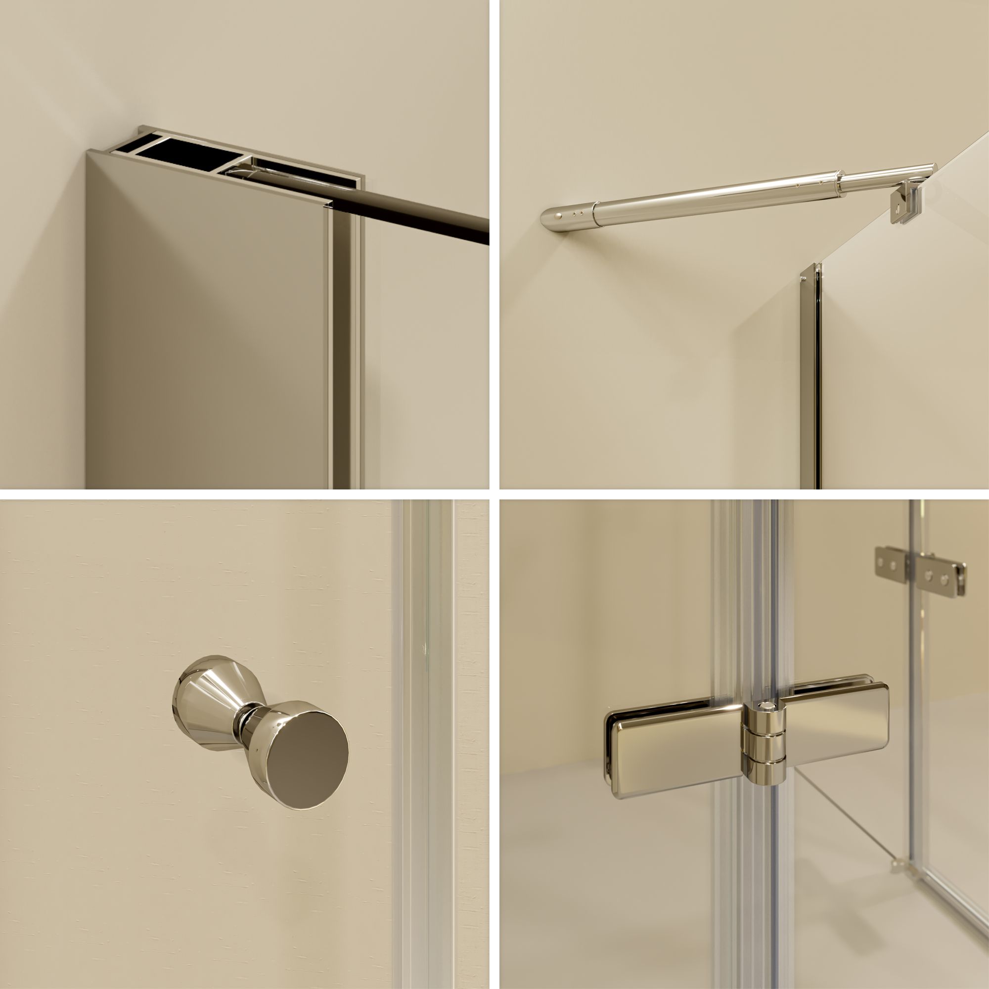 Eckeinstieg Alice mit Klapptüren aus ESG Sicherheitsglas