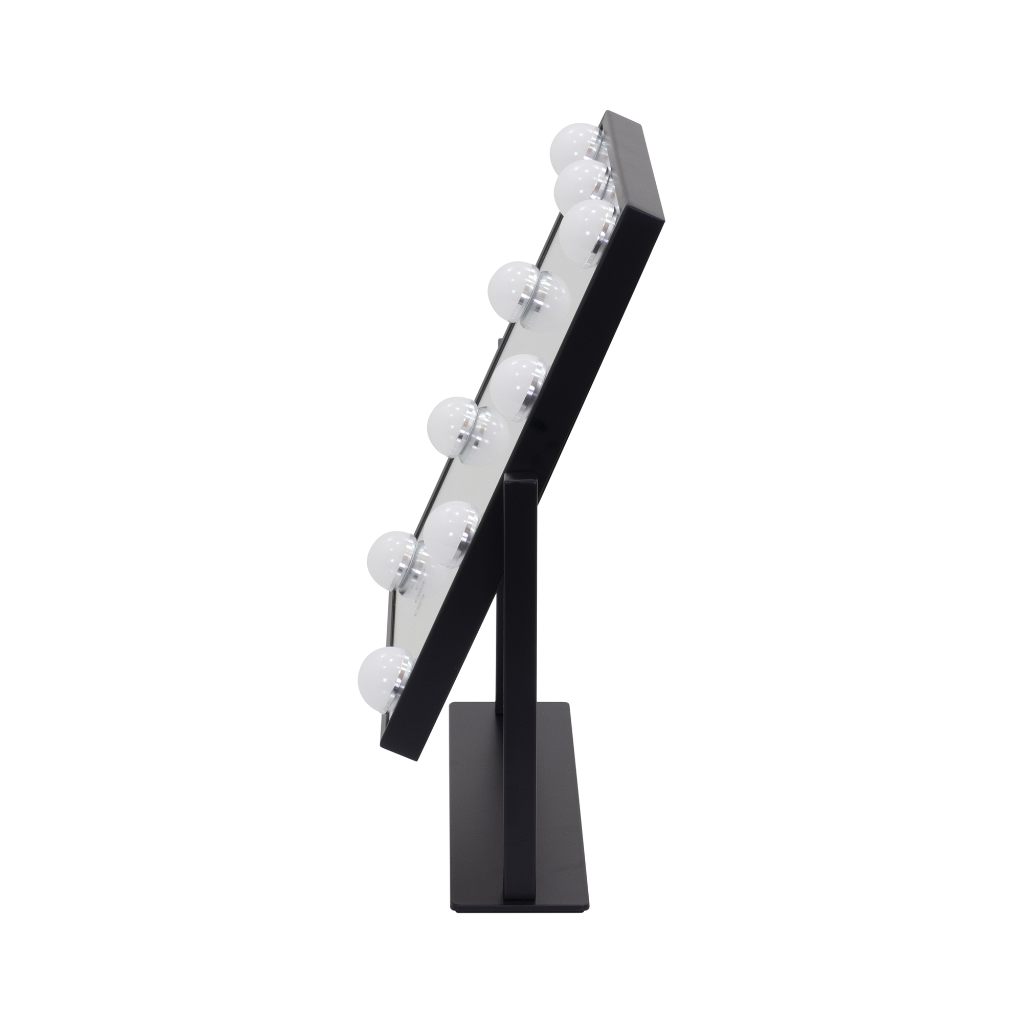 Schminkspiegel Bulb TINY mit 9 dimmbaren LED-Lampen Schwarz TINY – Schminkspiegel Bulb mit 9 dimmbaren LED-Lampen Schwarz