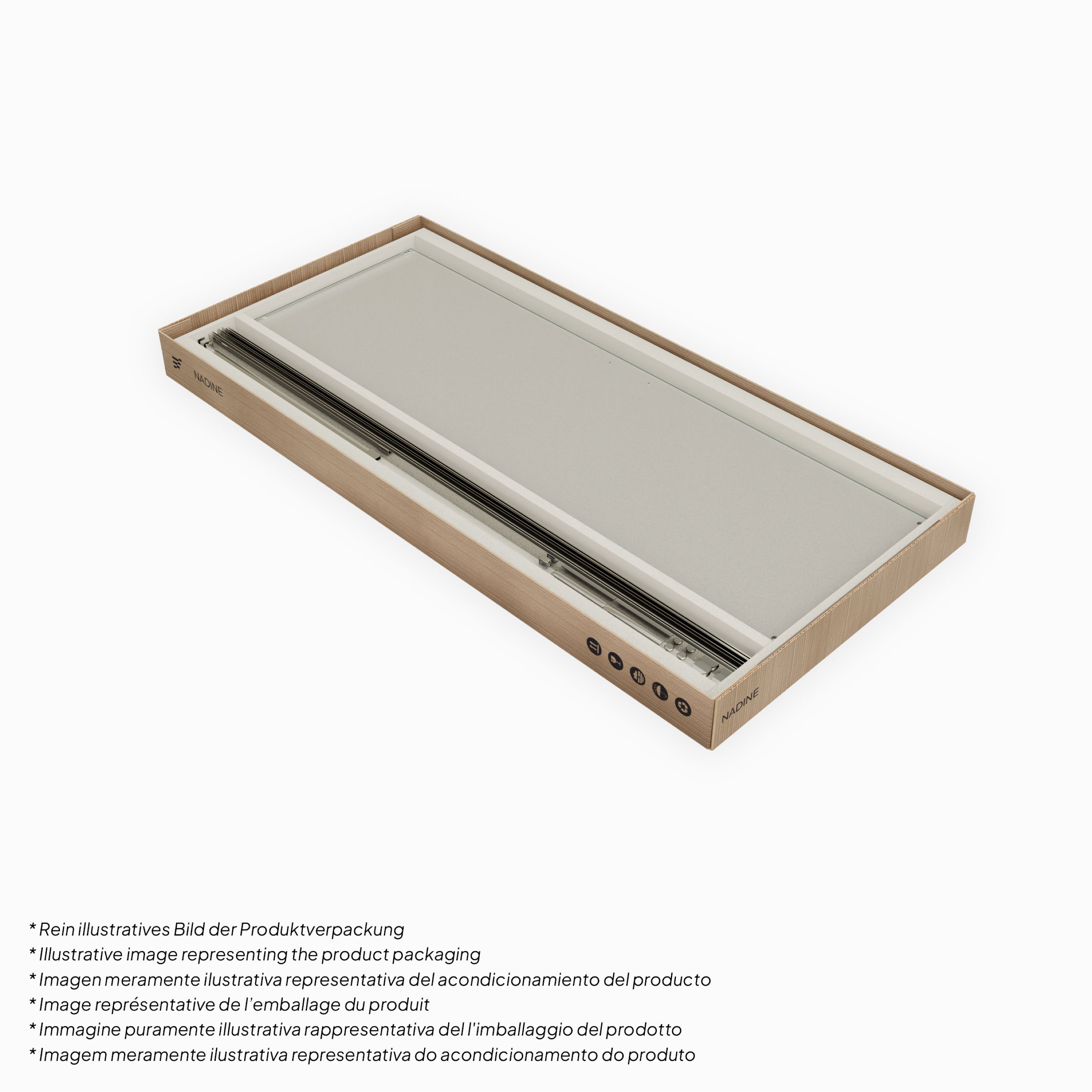 Shower Door Niche Door NADINE with Sliding Door in Chrome made of 8mm Tempered Clear Glass