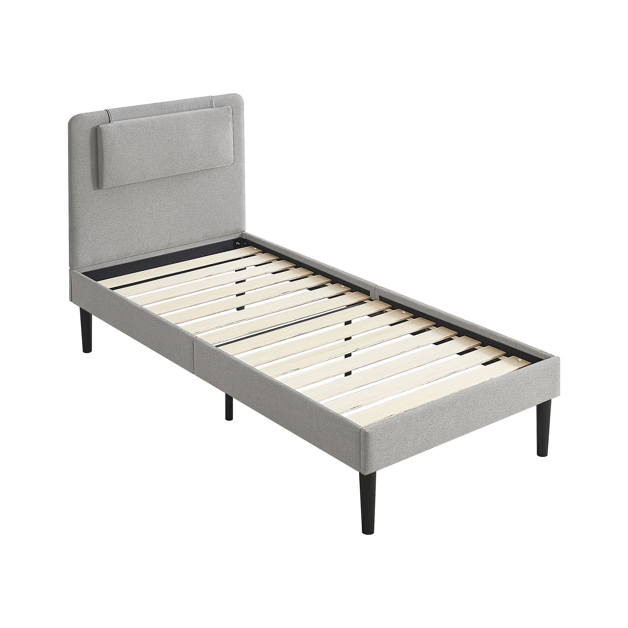 Design Polsterbettt Emily in Grau Design Polsterbettt Emily in Beige 90cm-200cm