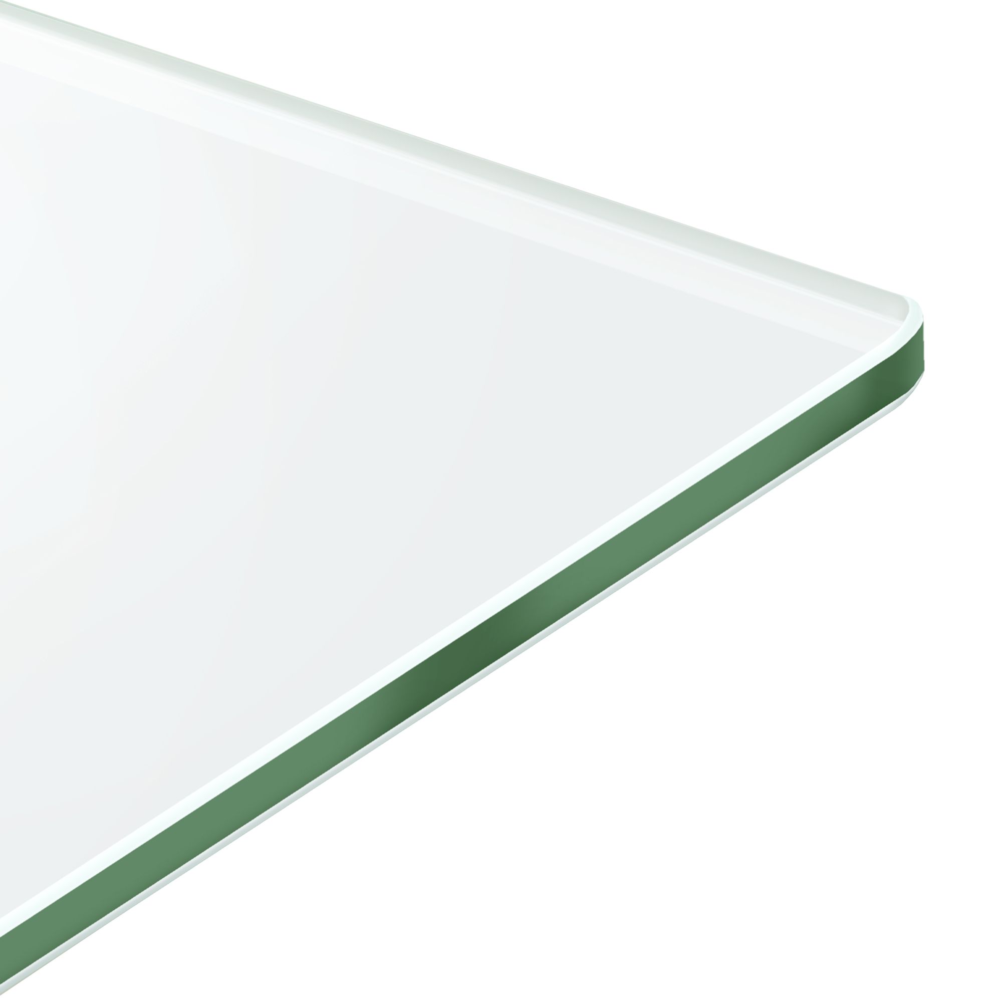 Esszimmer-Tisch BEALE | Tischplatte: Transparentes Glas | Beine: Holz 160 cm