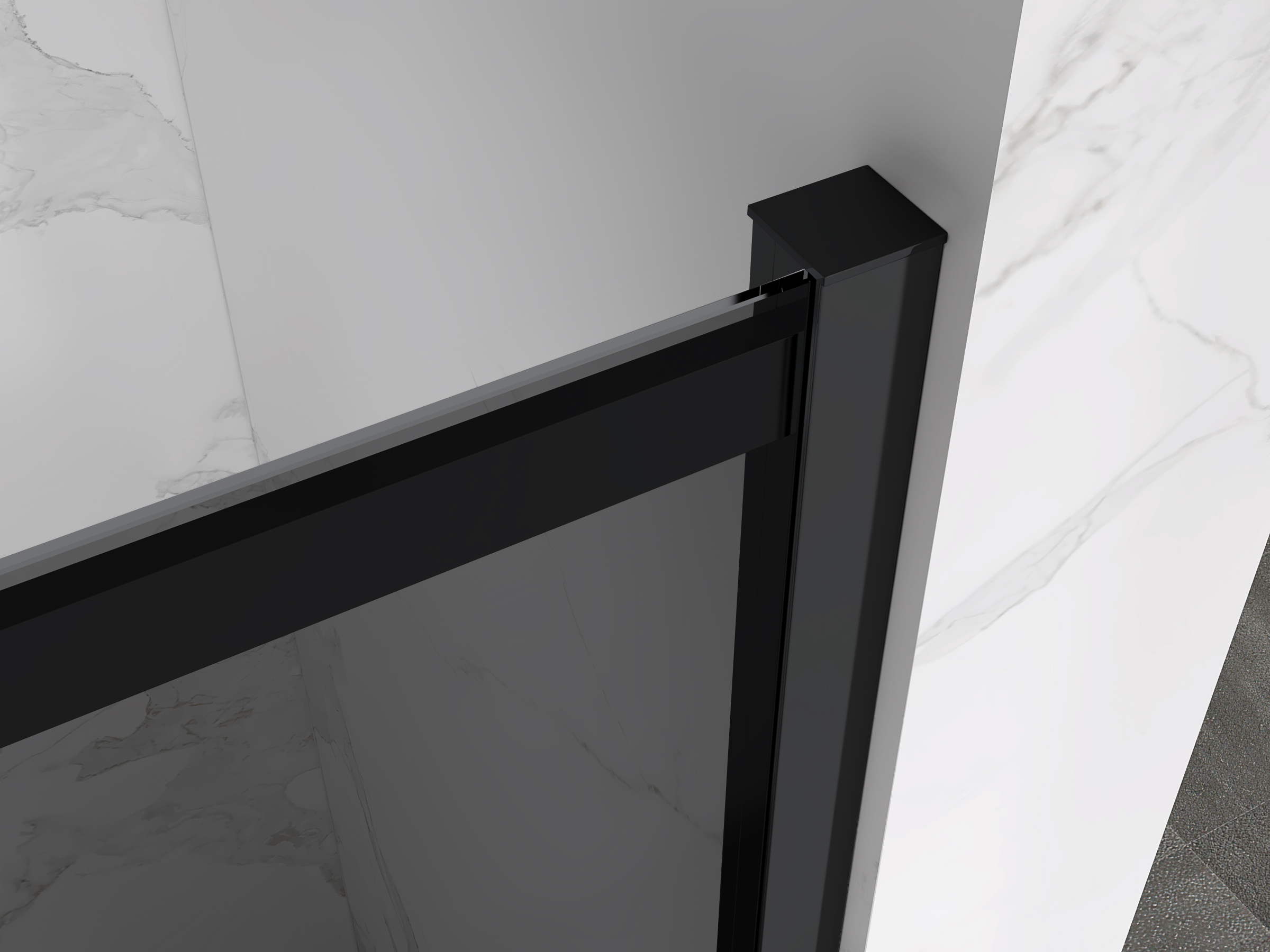 Corner Entry Kaylee with Sliding Doors Made of ESG Safety Glass Corner Entry Kaylee with Sliding Doors Made of ESG Safety Glass