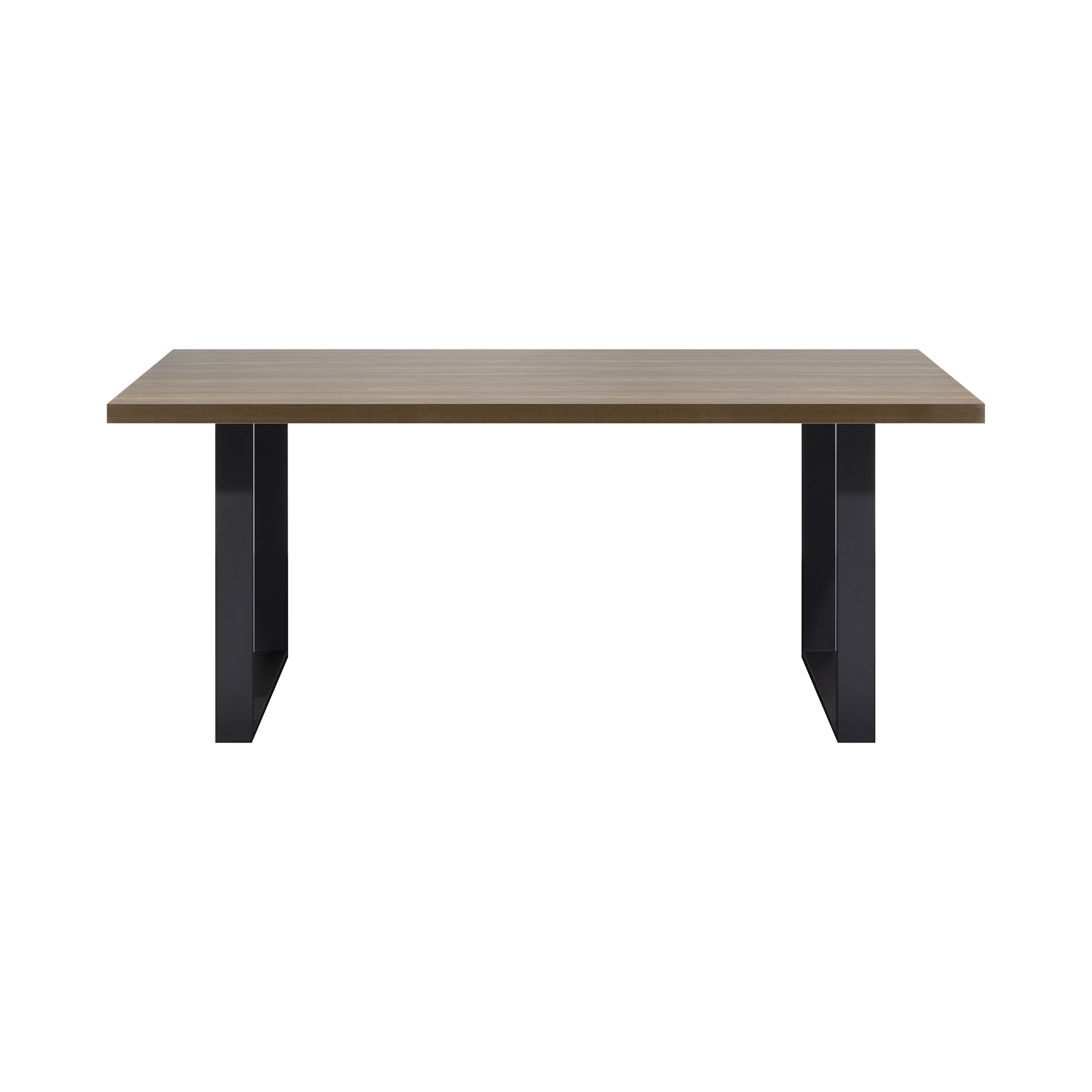 Esszimmertisch MACON Kufentisch Holztisch Esstisch - Nussbaum + Schwarz 140x 80 cm