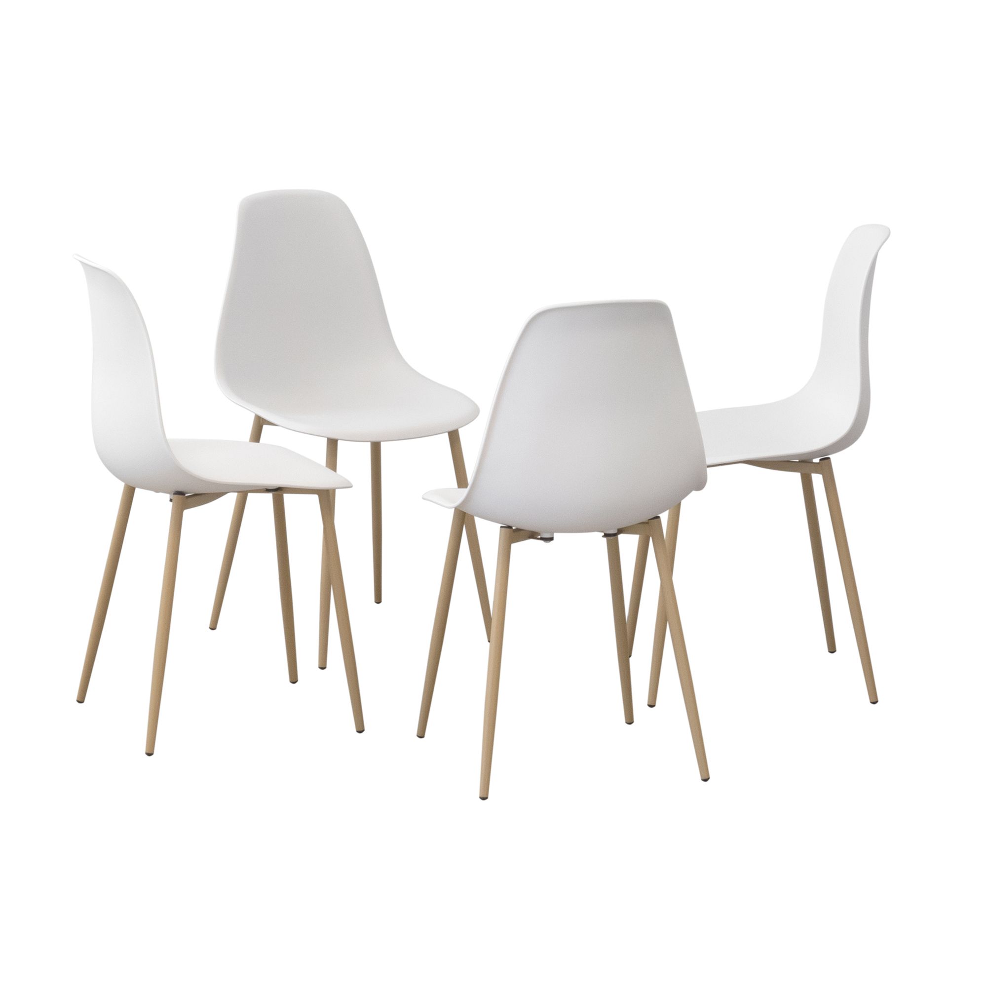 Esszimmerstuhl-Set HEMANS (4er-Set): Hochlehner mit eleganter Holzoptik und robusten Metallbeinen Esszimmerstuhl-Set HEMANS (4er-Set): Hochlehner mit eleganter Holzoptik und robusten Metallbeinen