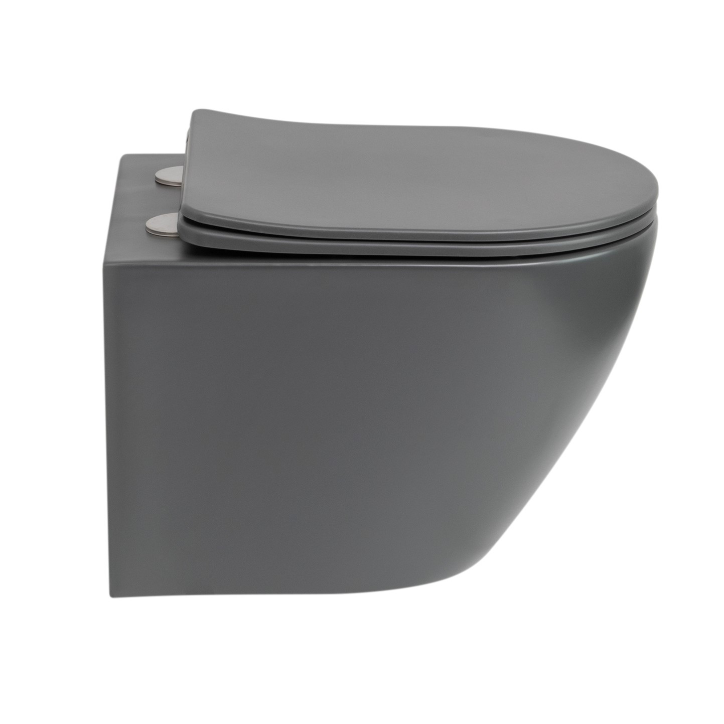 Toilette Hänge WC Spülrandlos inkl. WC Sitz mit Absenkautomatik SOFTCLOSE Franco Grau Toilette Hänge WC Spülrandlos inkl. WC Sitz mit Absenkautomatik SOFTCLOSE Franco Grau