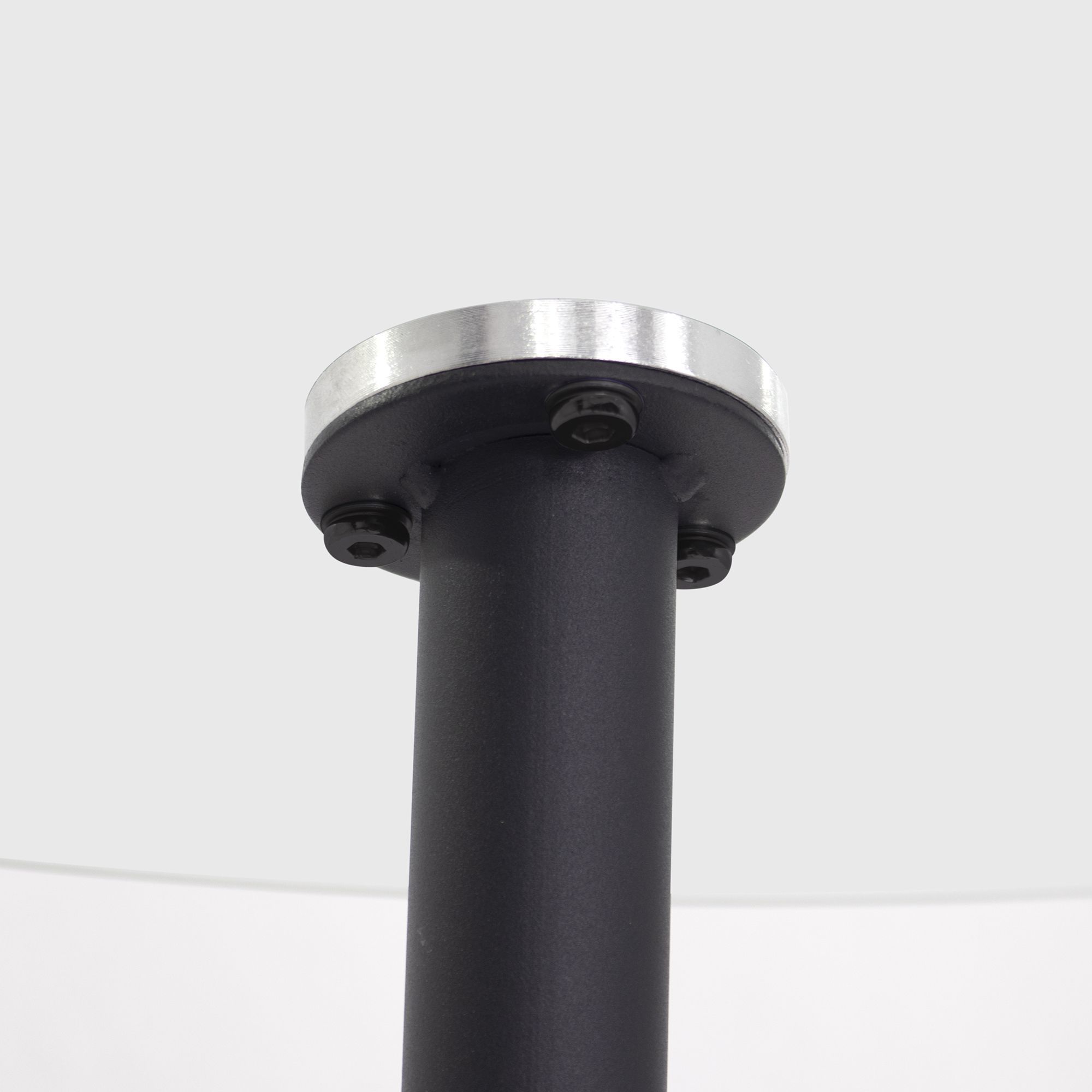 Esszimmer-Tisch CORIN | Tischplatte: Weißer Marmor | Beine: Schwarz 80 cm