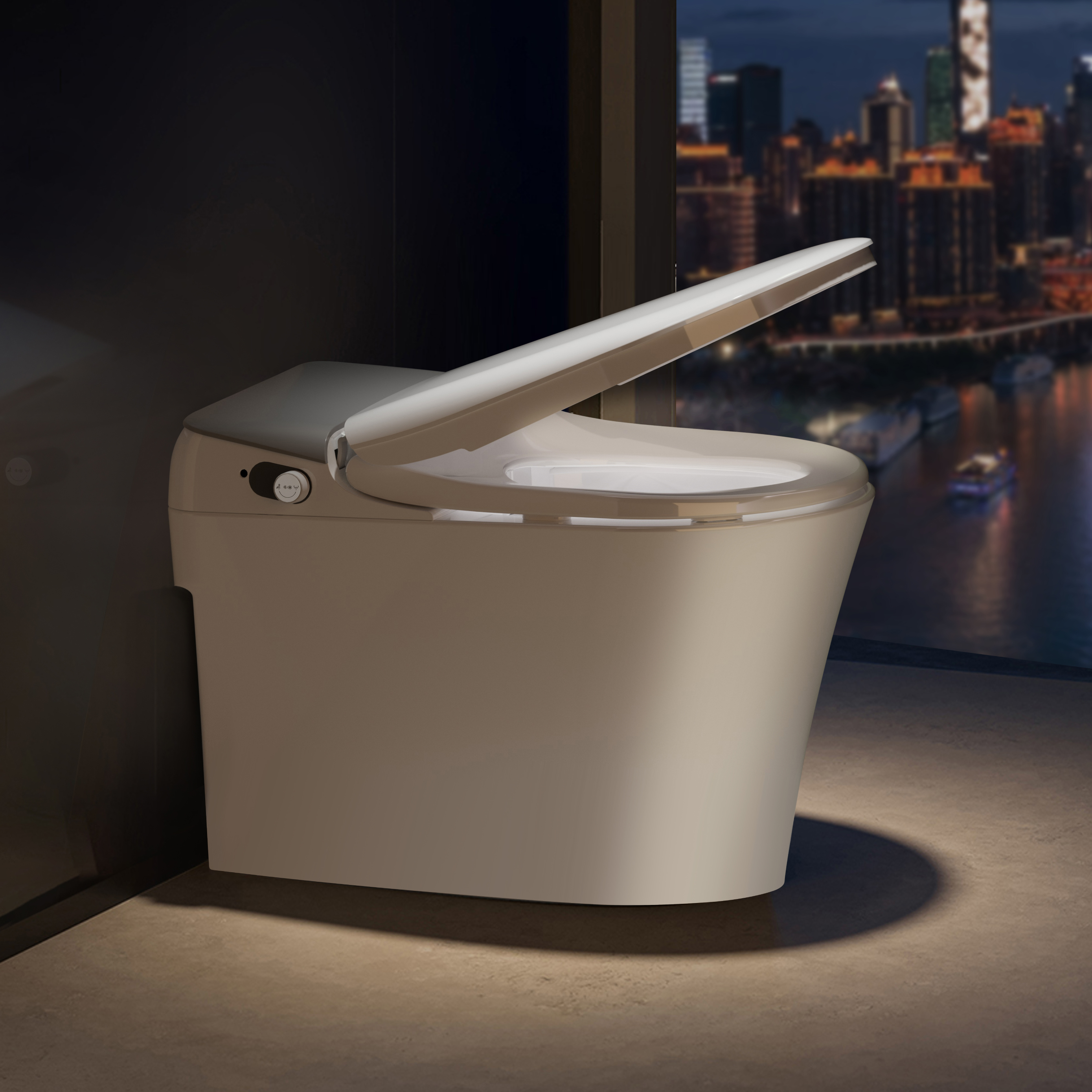 Dusch-WC MISA mit Display, Fernbedienung, beheizbarem Sitz und integrierten Hygienefunktionen