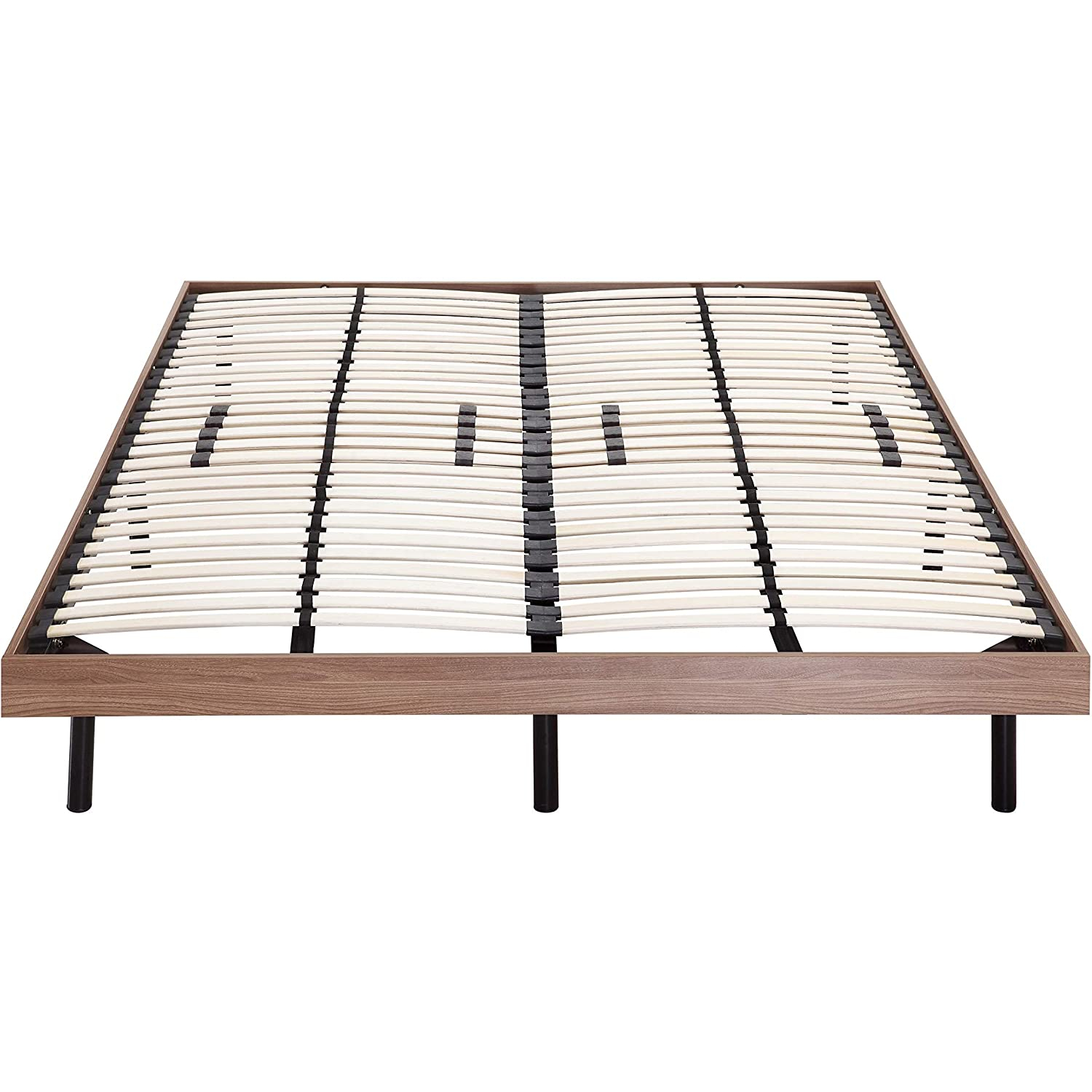 Holz-Rahmenbett - 200x200 cm Eiche dunkel