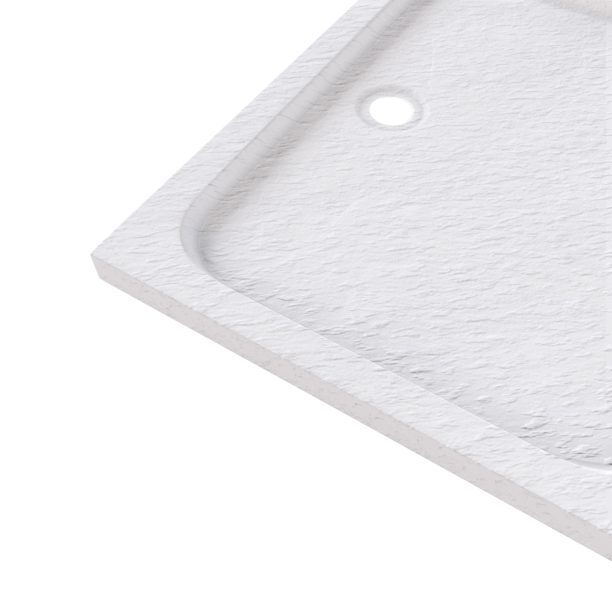 04.1.jpg Duschwanne Shimmer STONE aus Sanitäracryl inkl. Ablaufgarnitur - Weiß
