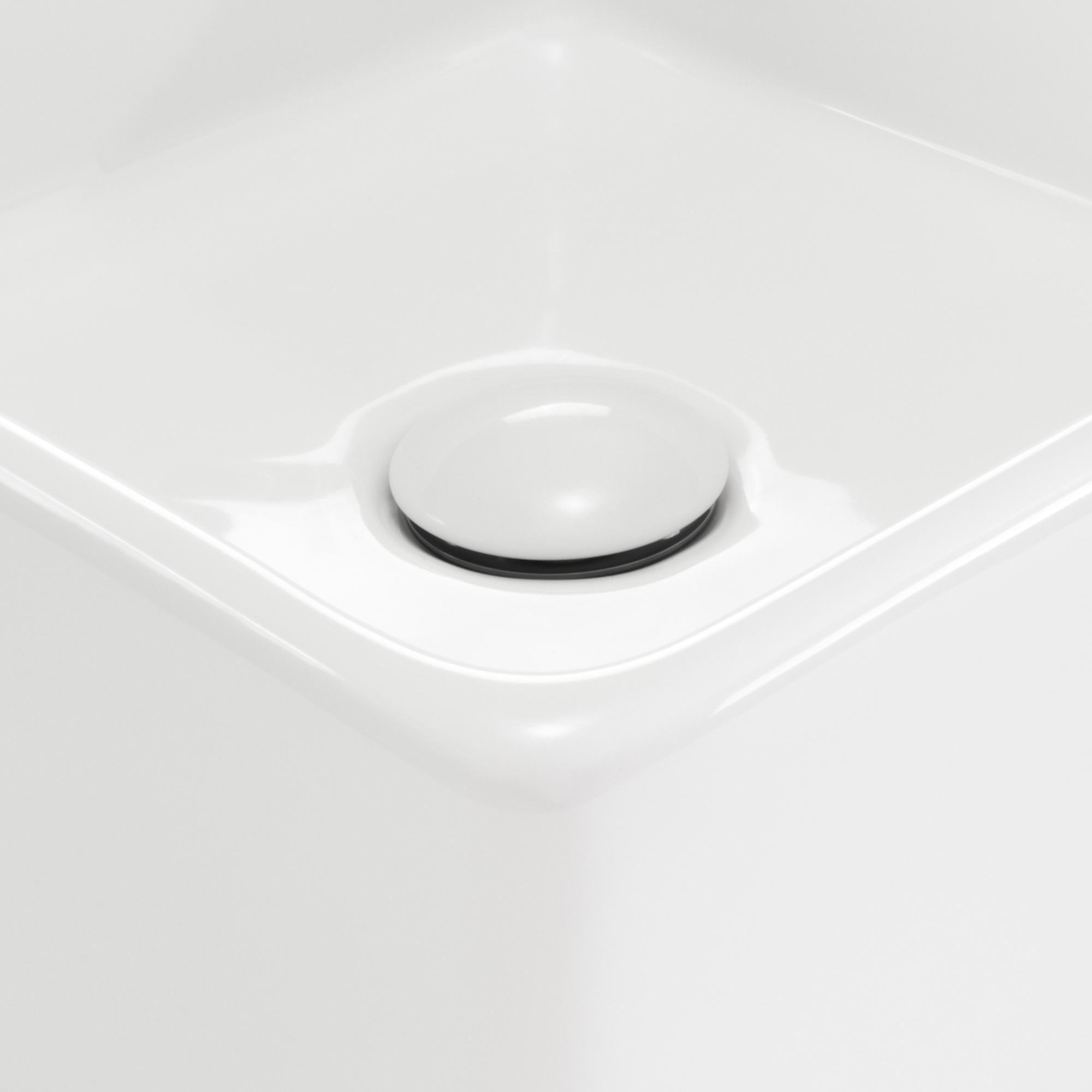 Design Keramik Waschbecken Saline in Weiß Design Keramik Waschbecken Saline in Weiß