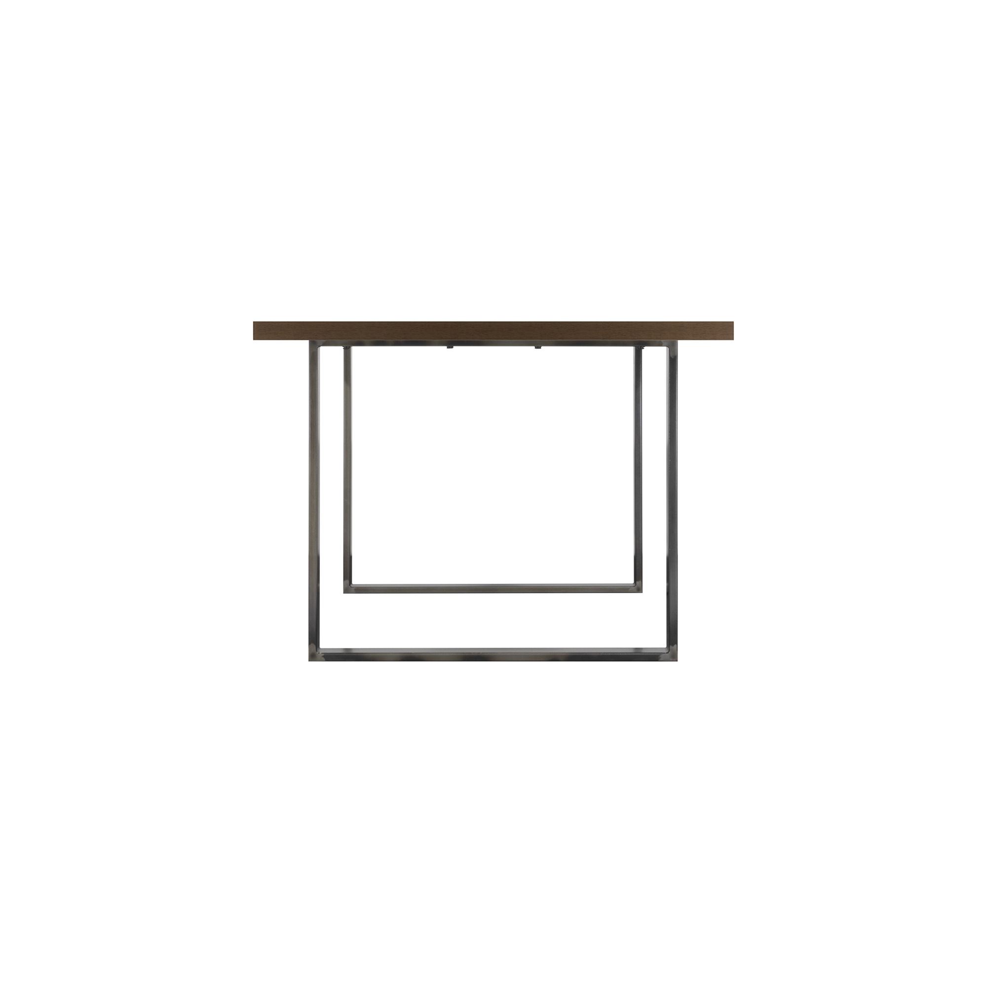 Dining Table MACON Cantilever Table Wooden Table Dining Table - Walnut + Industrial