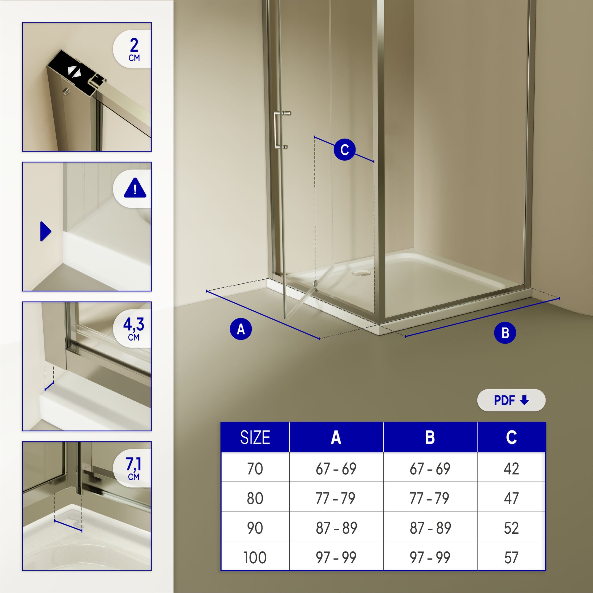 Fronteinstieg Isadora mit Klapptür aus ESG Sicherheitsglas Fronteinstieg Isadora mit Klapptür aus ESG Sicherheitsglas
