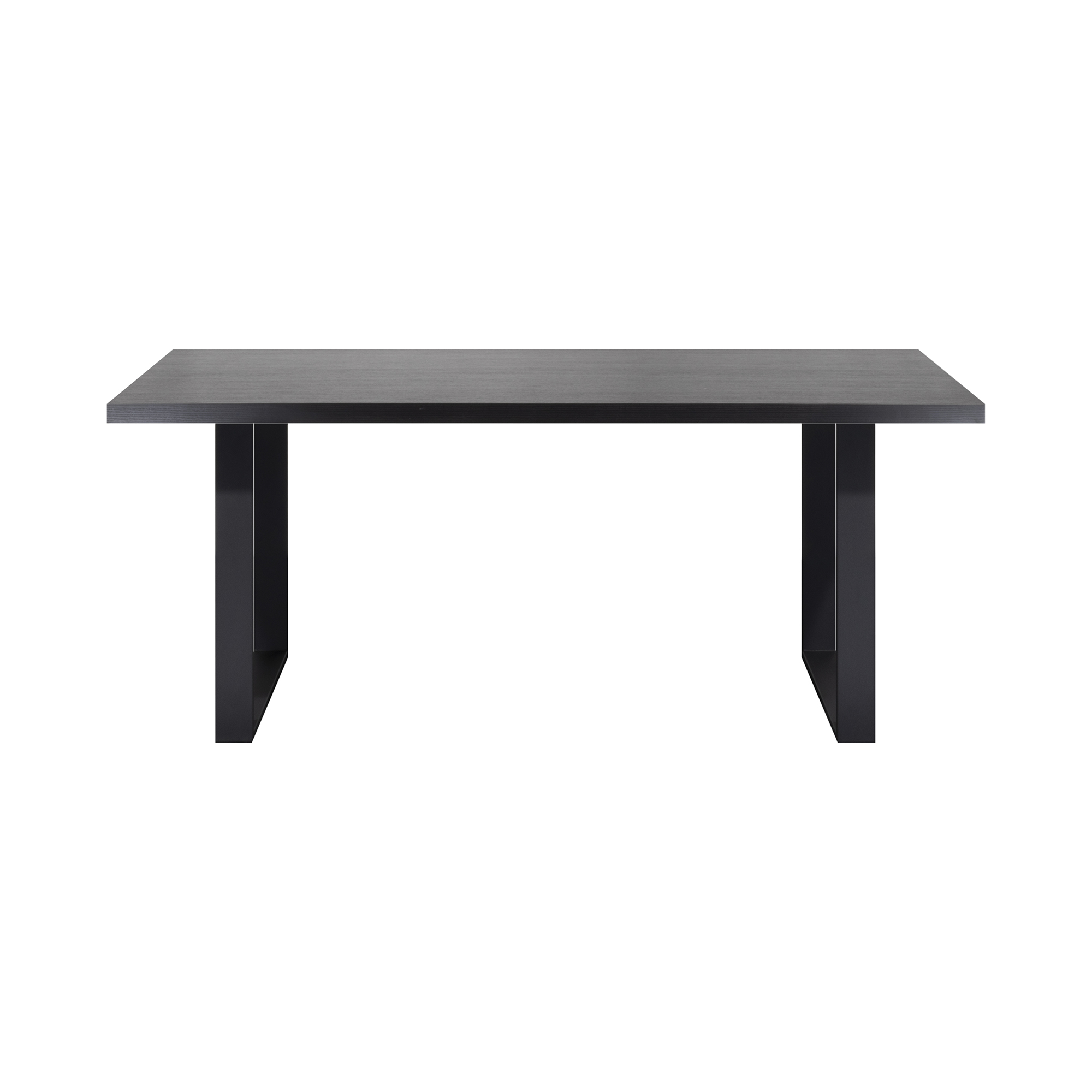 Front up - black black Dining Table MACON Cantilever Table Wooden Table Dining Table - Black + Industrial