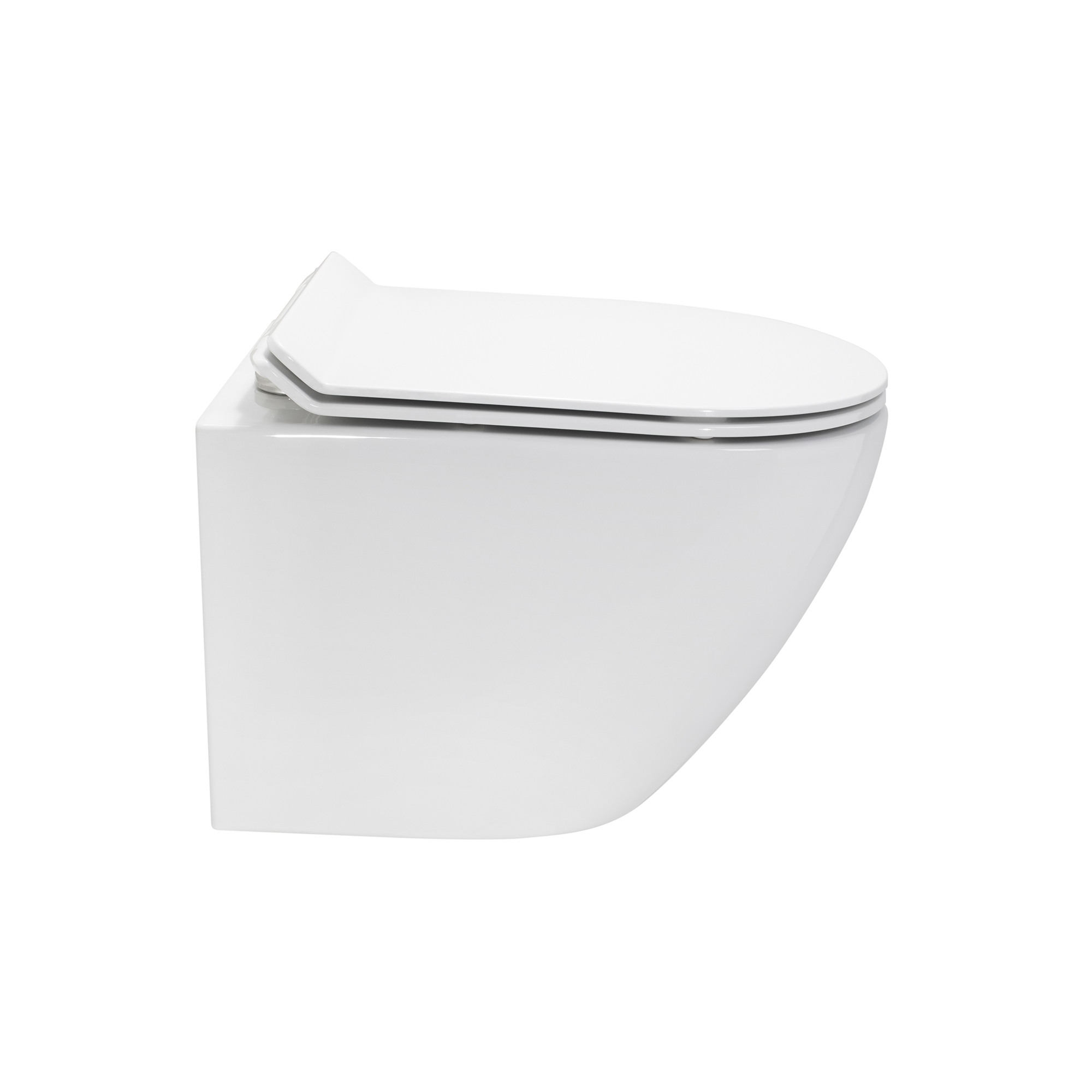 Toilette Hänge WC Spülrandlos inkl. WC Sitz mit Absenkautomatik SOFTCLOSE + abnehmbar Franco