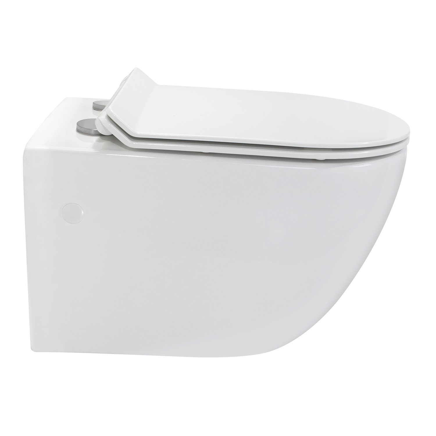 Toilette Hänge WC inkl. WC Sitz mit Absenkautomatik SOFTCLOSE + abnehmbar Carapelle L