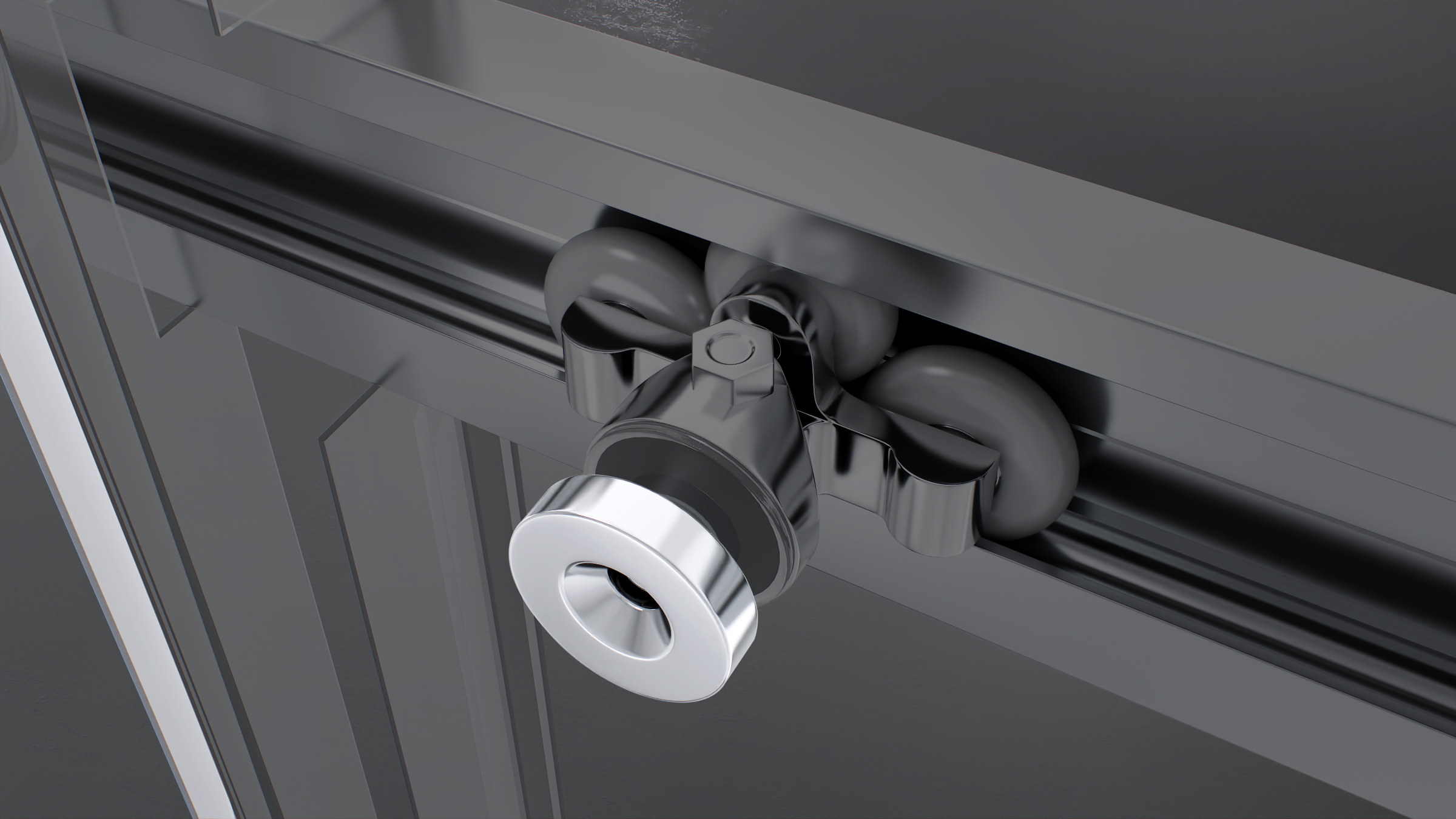 Corner Entry Kaylee with Sliding Doors Made of ESG Safety Glass Corner Entry Kaylee with Sliding Doors Made of ESG Safety Glass