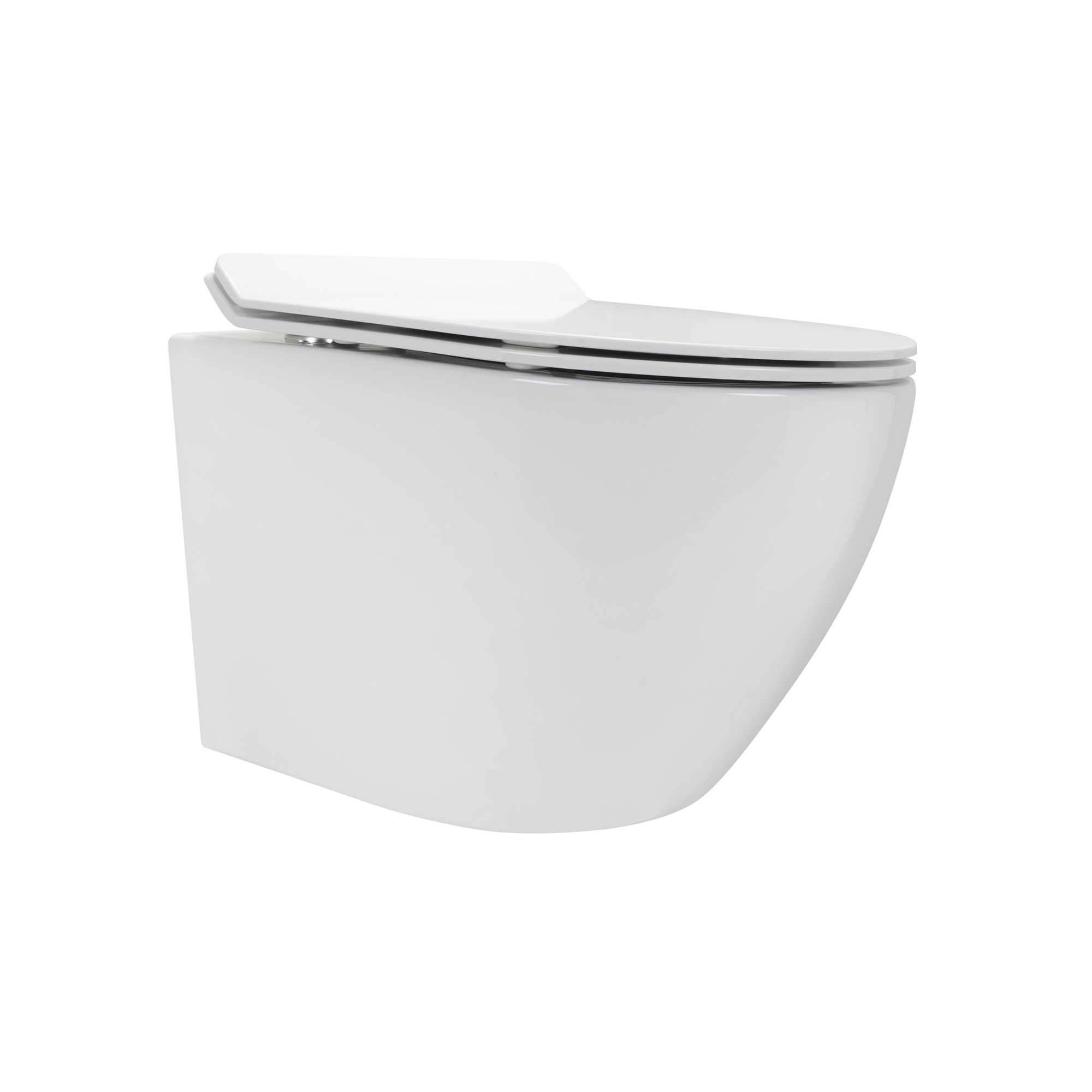 Toilette Hänge WC Spülrandlos inkl. WC Sitz mit Absenkautomatik SOFTCLOSE + abnehmbar Franco