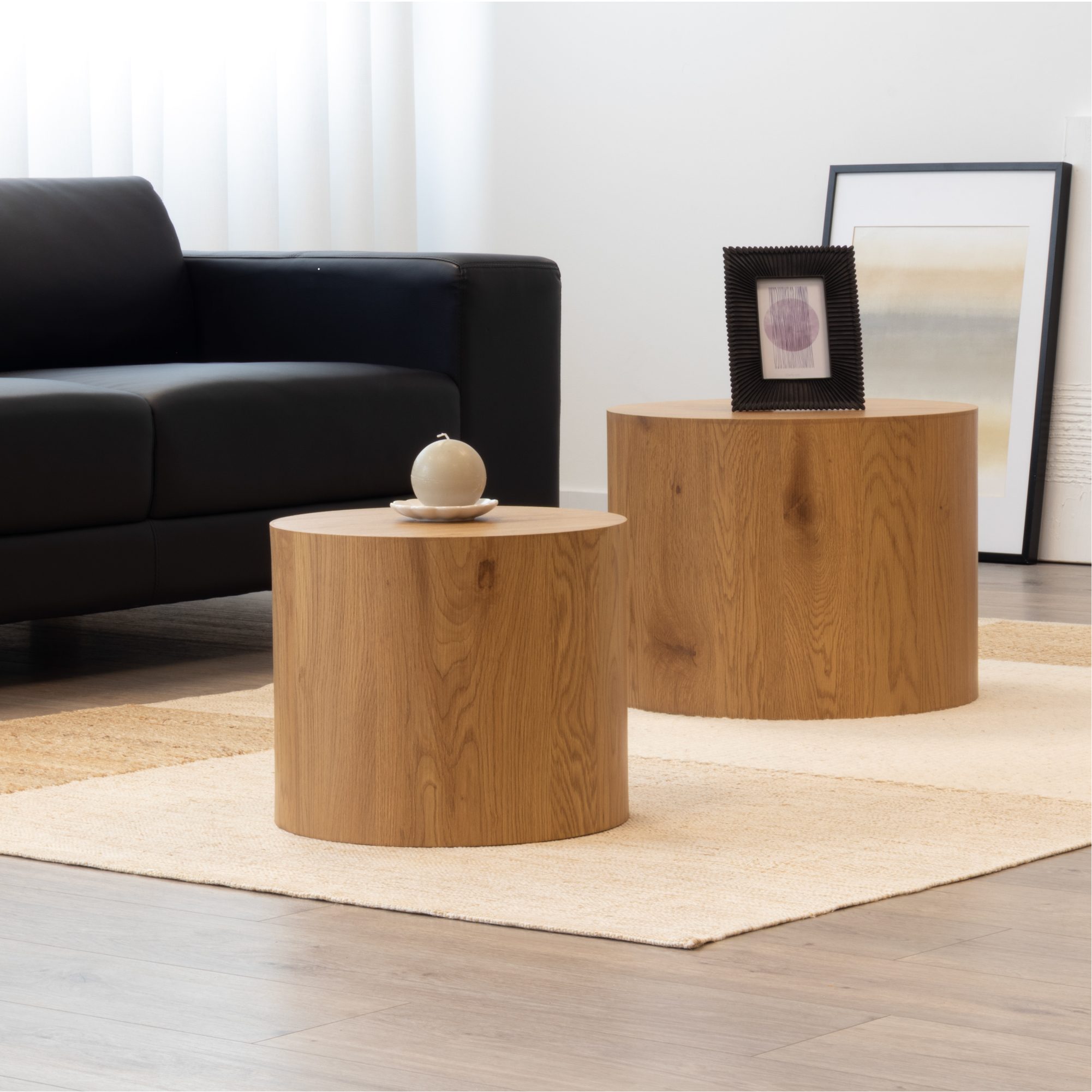 Set aus 2 Couchtischen/Wohnzimmertischen YANKA