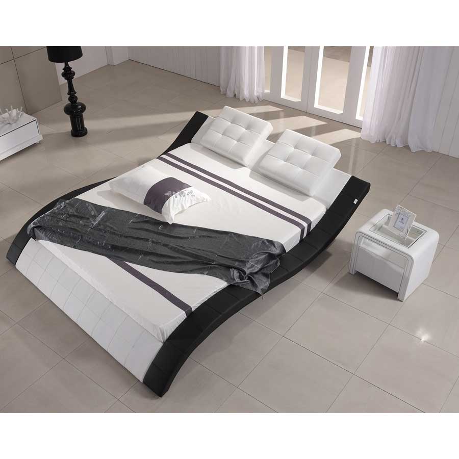 Nachttisch Kommode Nachtkonsole Weiß aus hochwertigem Kunstleder - S85