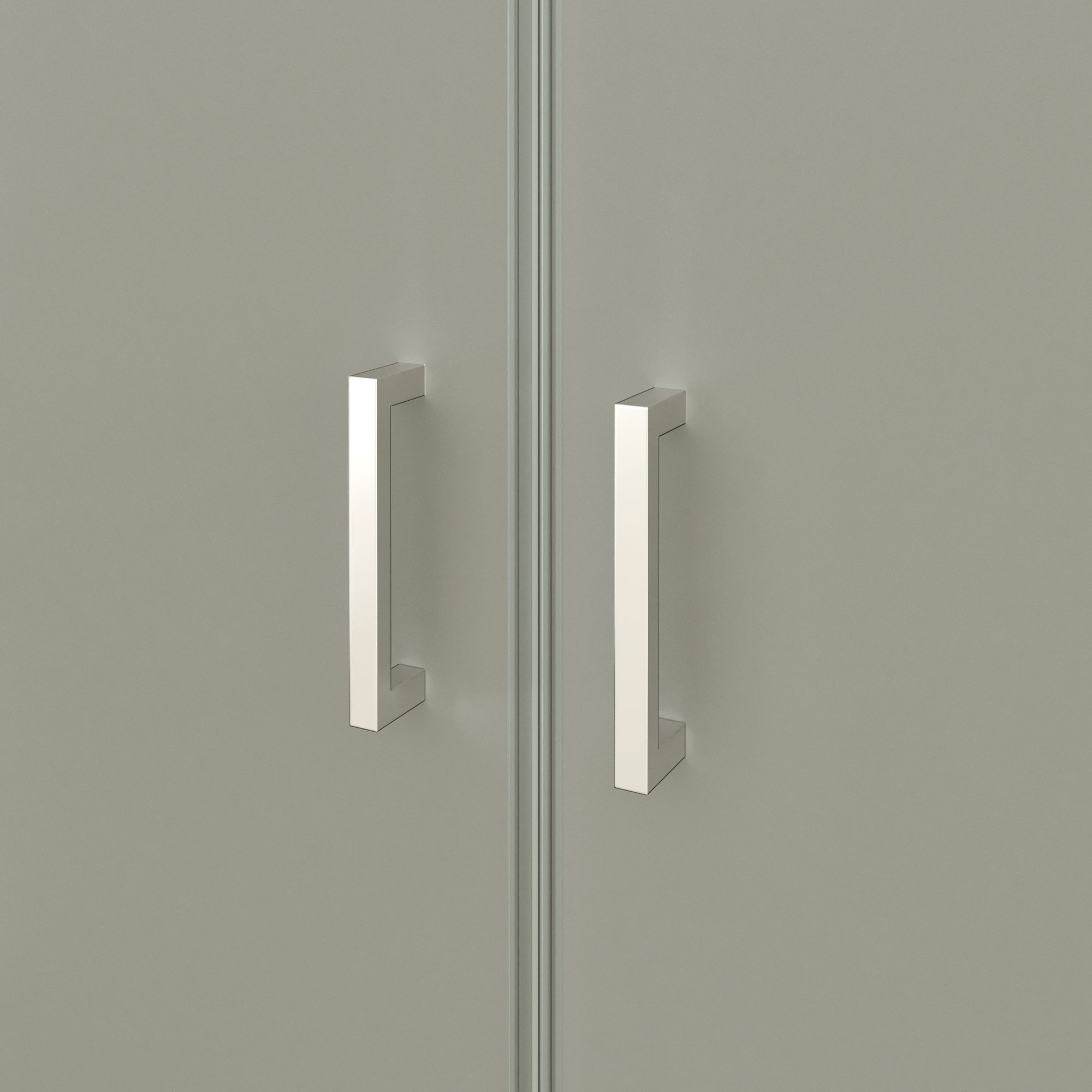 Shower Door Lara with Hinged Doors and Stainless Steel Handles, 68-104 cm, made of Frosted ESG Safety Glass Shower Door Lara with Hinged Doors and Stainless Steel Handles, 68-104 cm, made of Frosted ESG Safety Glass
