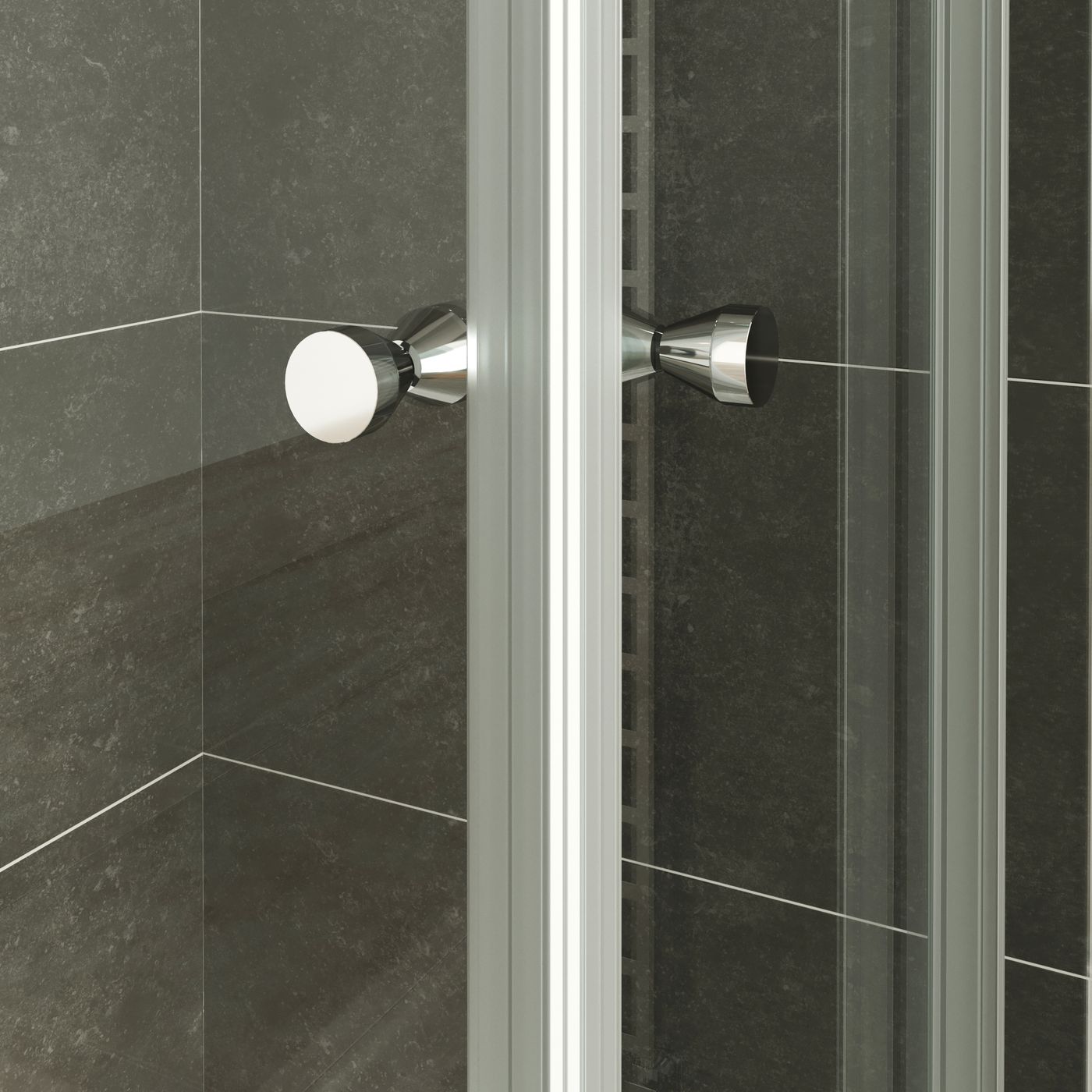 Eckeinstieg Anna mit Schiebetüren aus 8 mm ESG Sicherheitsglas