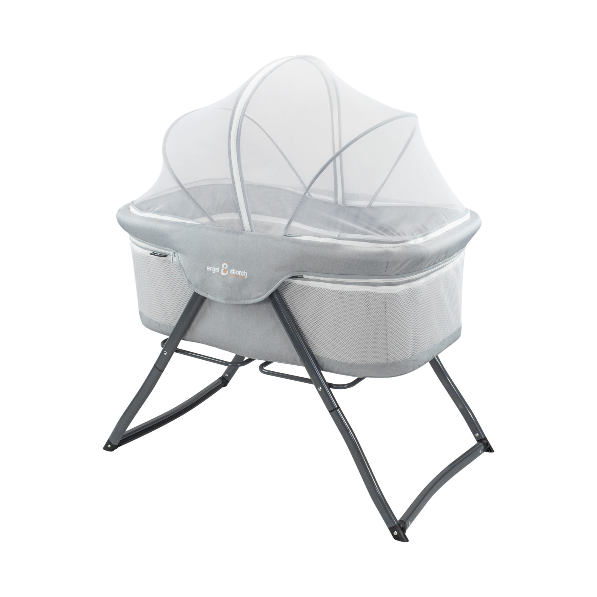 Reisebett BEBITO inkl. Moskitohaube und Tragetasche Hellgrau Reisebett BEBITO inkl. Moskitohaube und Tragetasche Hellgrau