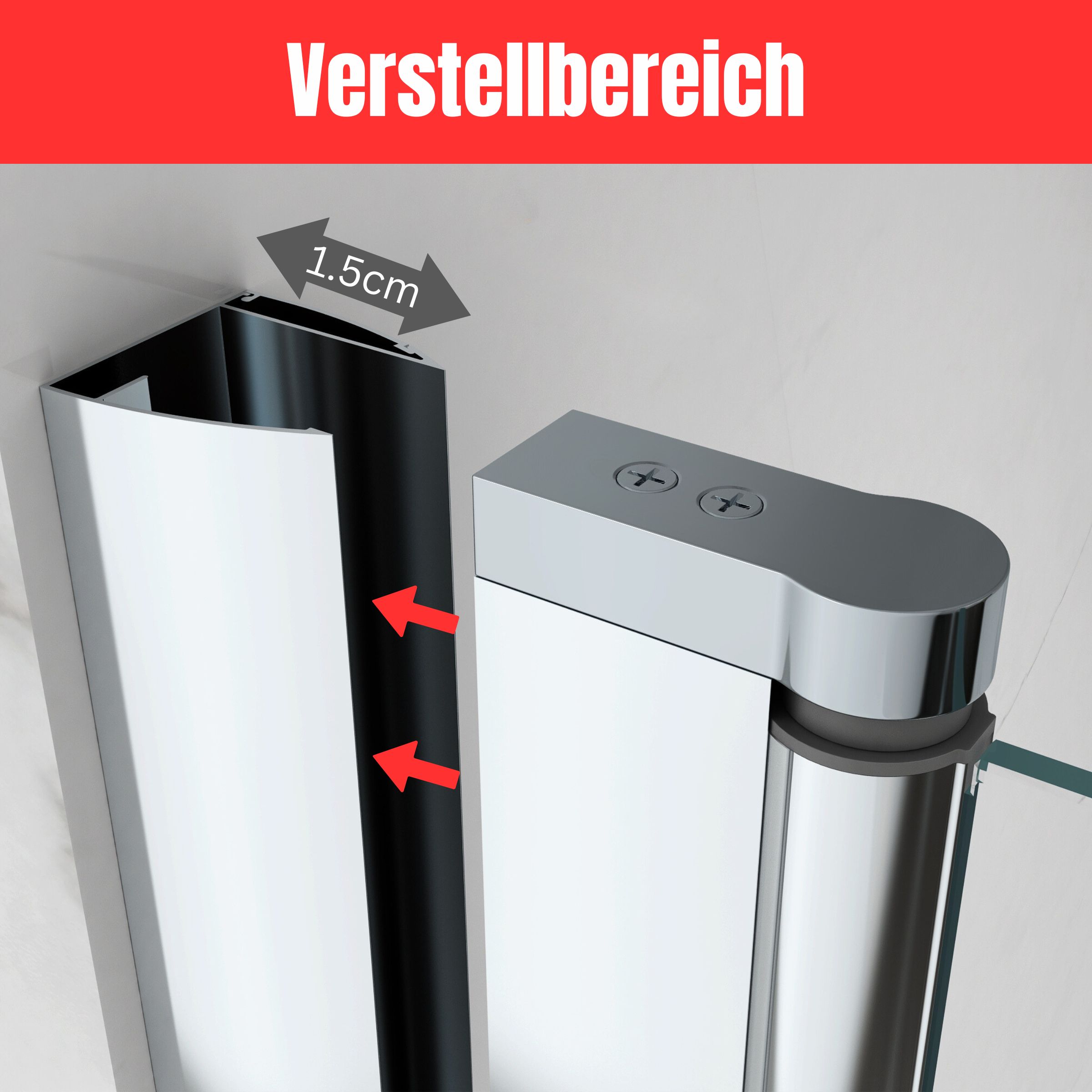 Duschtür Stella mit Pendeltüren aus ESG Sicherheitsglas