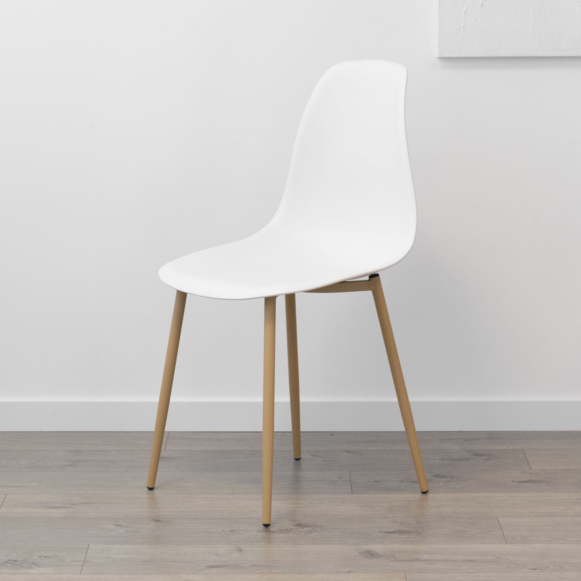 Set Set Tisch Felicia + 4 Stühle Hemans Weiß