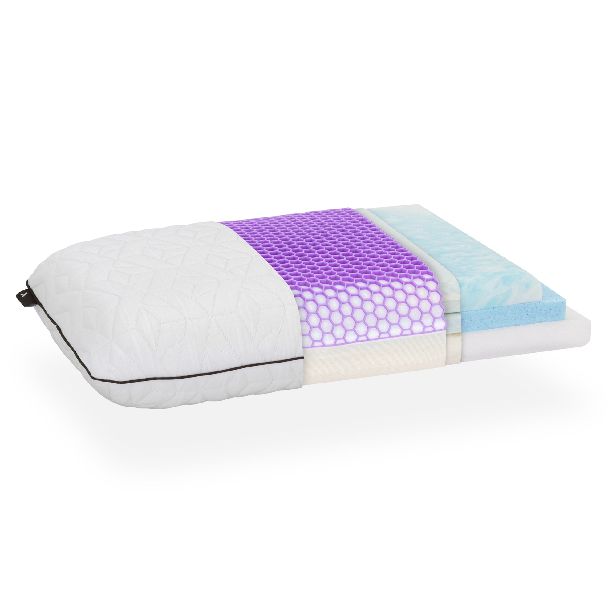 TETSU - Anpassbares Premium-Kopfkissen mit Gel-Memory-Foam und Tencel-Bezug