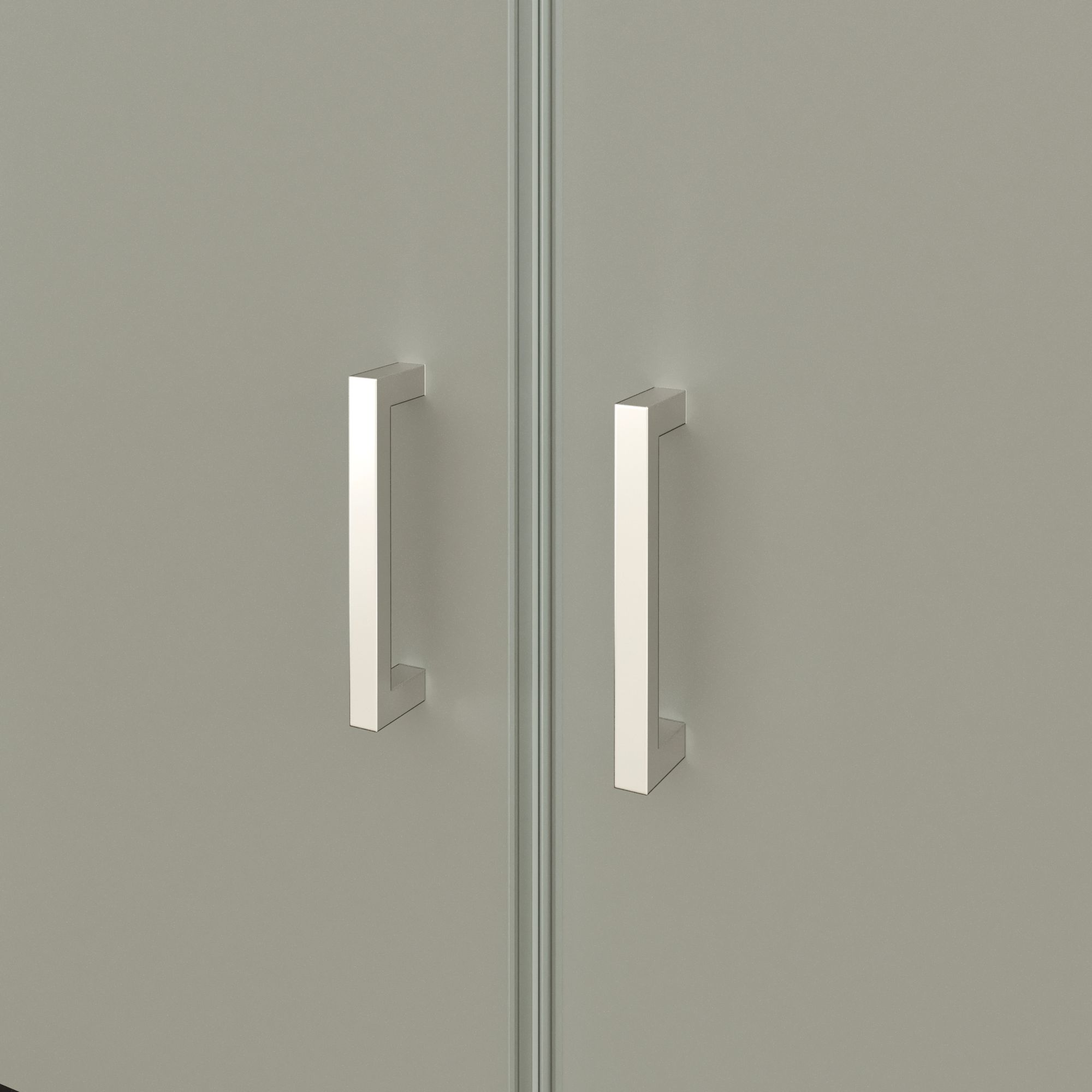 Shower Door Lara with Hinged Doors and Stainless Steel Handles, 68-104 cm, made of Partially Frosted ESG Safety Glass