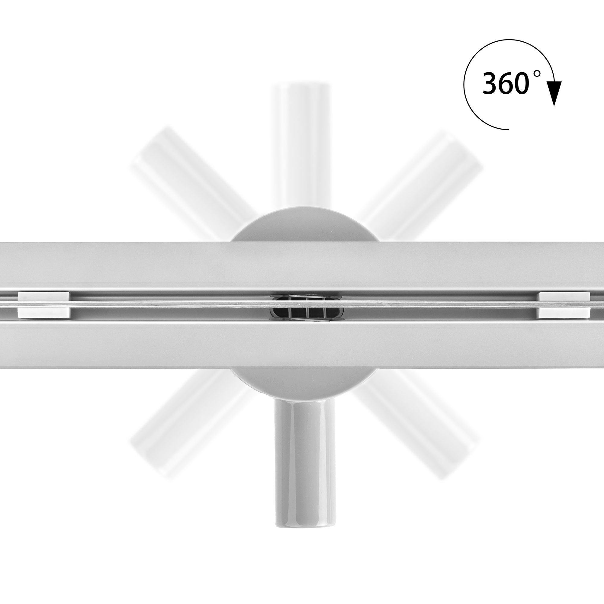 Duschrinne aus Edelstahl mit Randablauf für flache Installation Linear B9 100cm Drain – Stainless Steel Shower with Edge Outlet for Flat Installation Linear B9