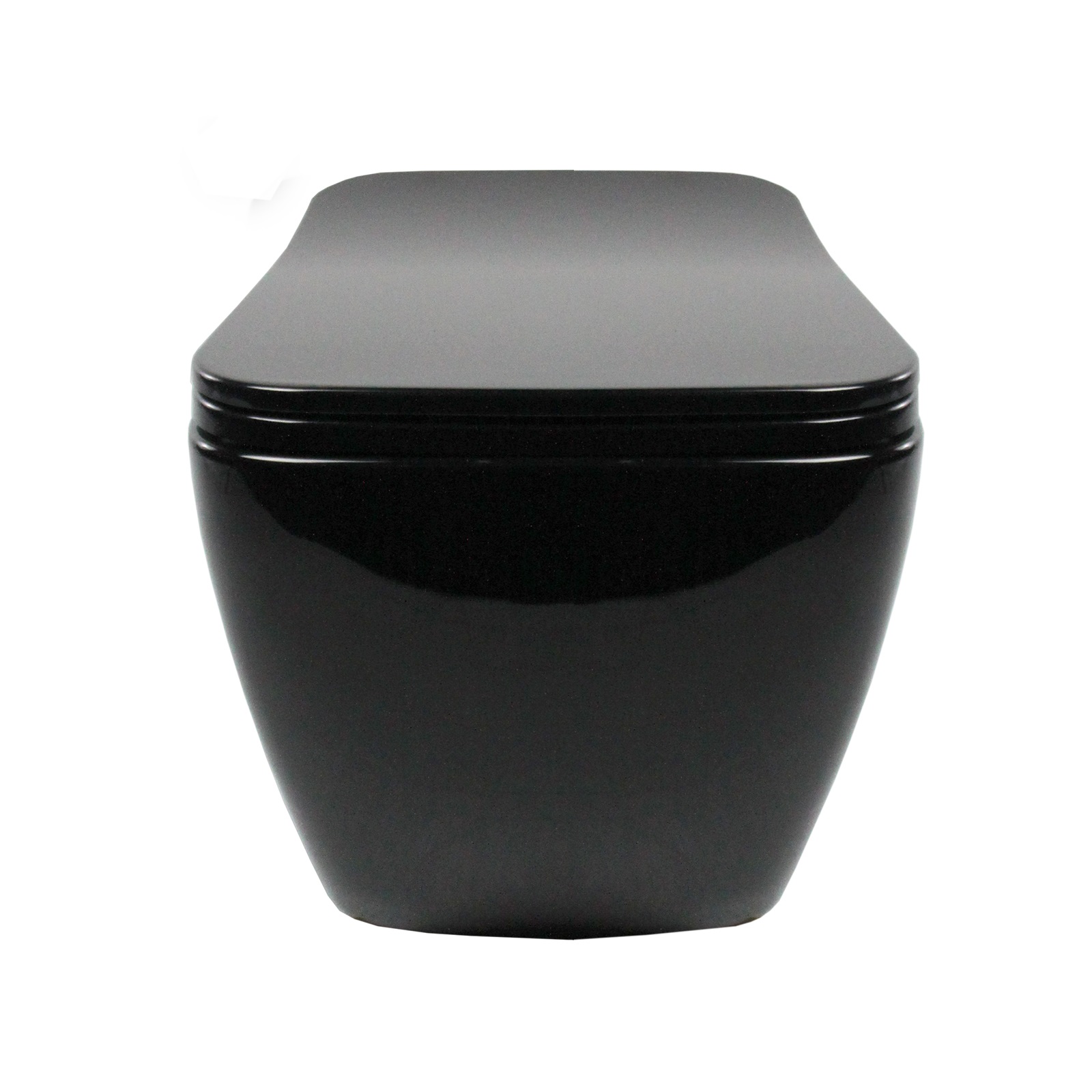 Toilette Hänge WC Spülrandlos inkl. WC Sitz mit Absenkautomatik SOFTCLOSE + abnehmbar Cube Schwarz SOFTCLOSE – Toilette Hänge WC Spülrandlos inkl. WC Sitz mit Absenkautomatik + abnehmbar Cube Schwarz