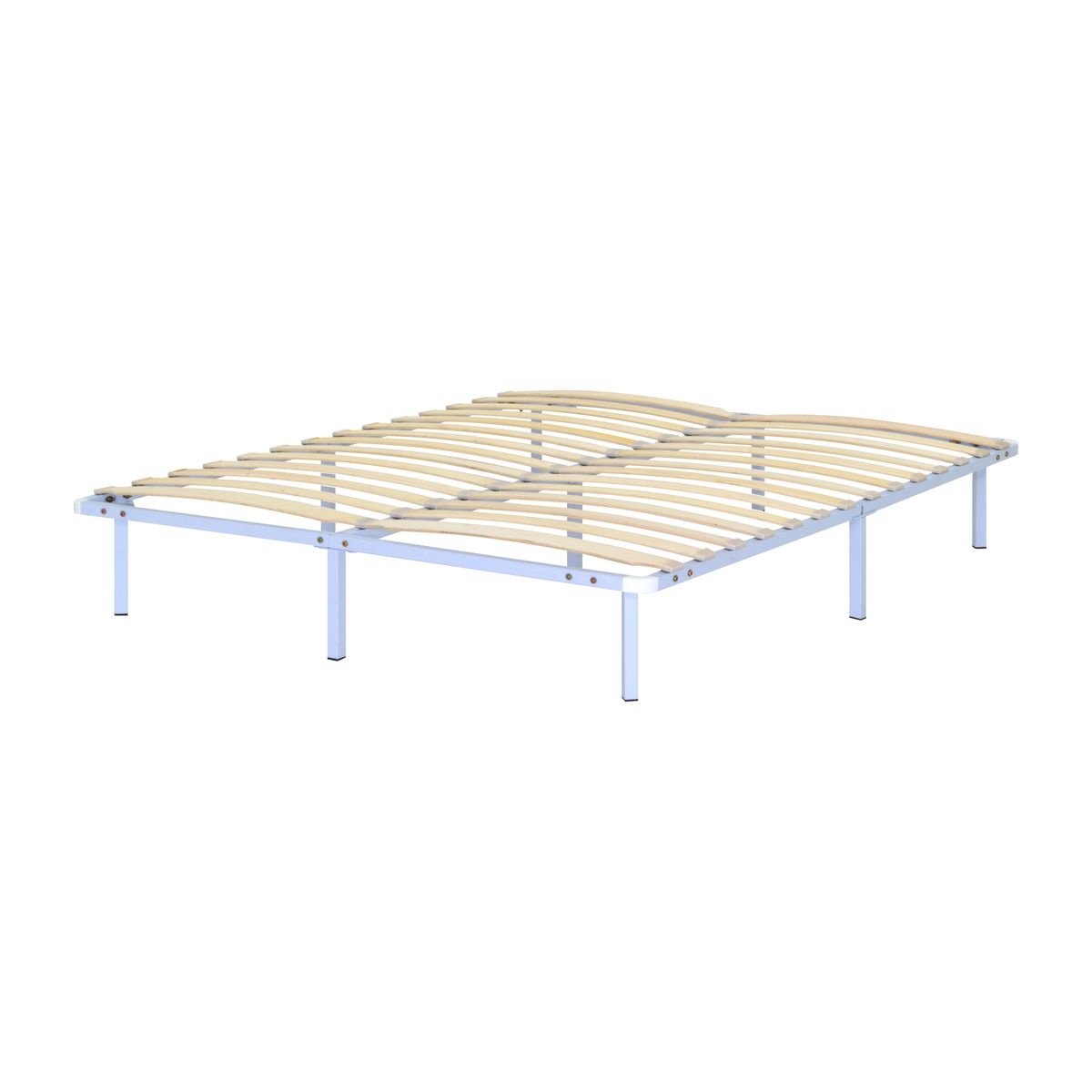 140x190cm Namara – Gästebett Metallbett White mit Stauraum