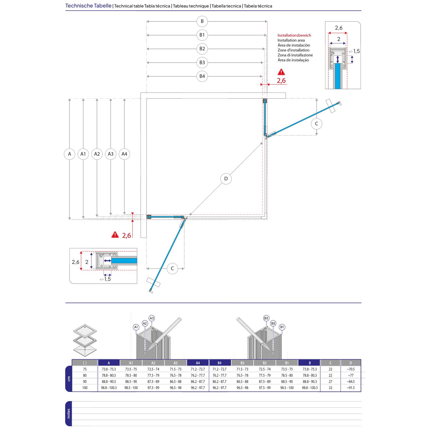 Eckeinstieg Jayla mit Drehtüren und verchromten Profilen aus ESG Sicherheitsglas Eckeinstieg Jayla mit Drehtüren und verchromten Profilen aus ESG Sicherheitsglas 190 cm-90x90 cm