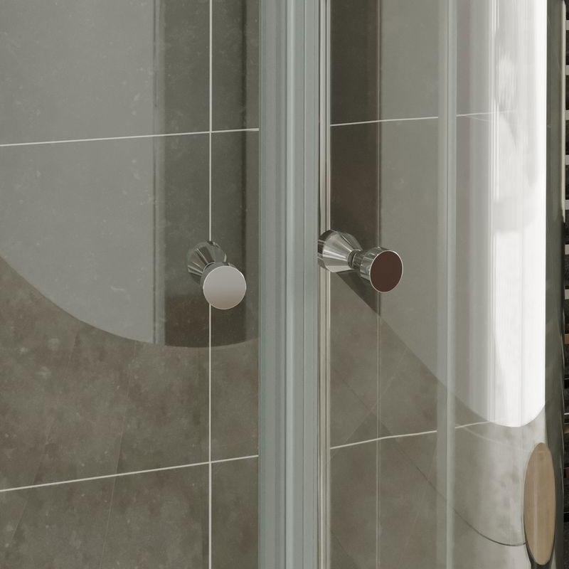 Halbkreisdusche Andrea mit Klapptüren aus ESG Sicherheitsglas Halbkreisdusche Andrea mit Klapptüren aus ESG Sicherheitsglas