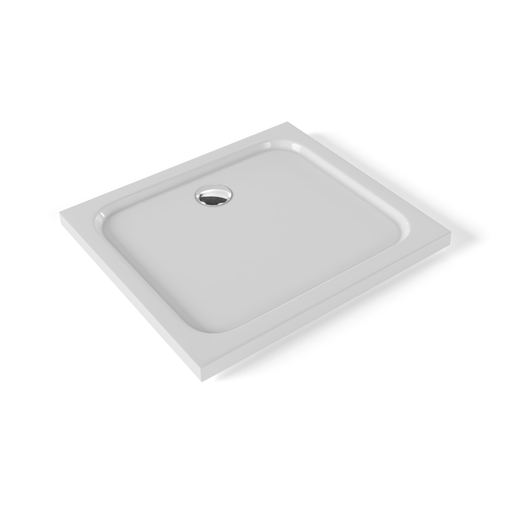 Shower Tray Shimmer made of sanitary acrylic including waste fitting - White Shower Tray Shimmer made of sanitary acrylic including waste fitting - White