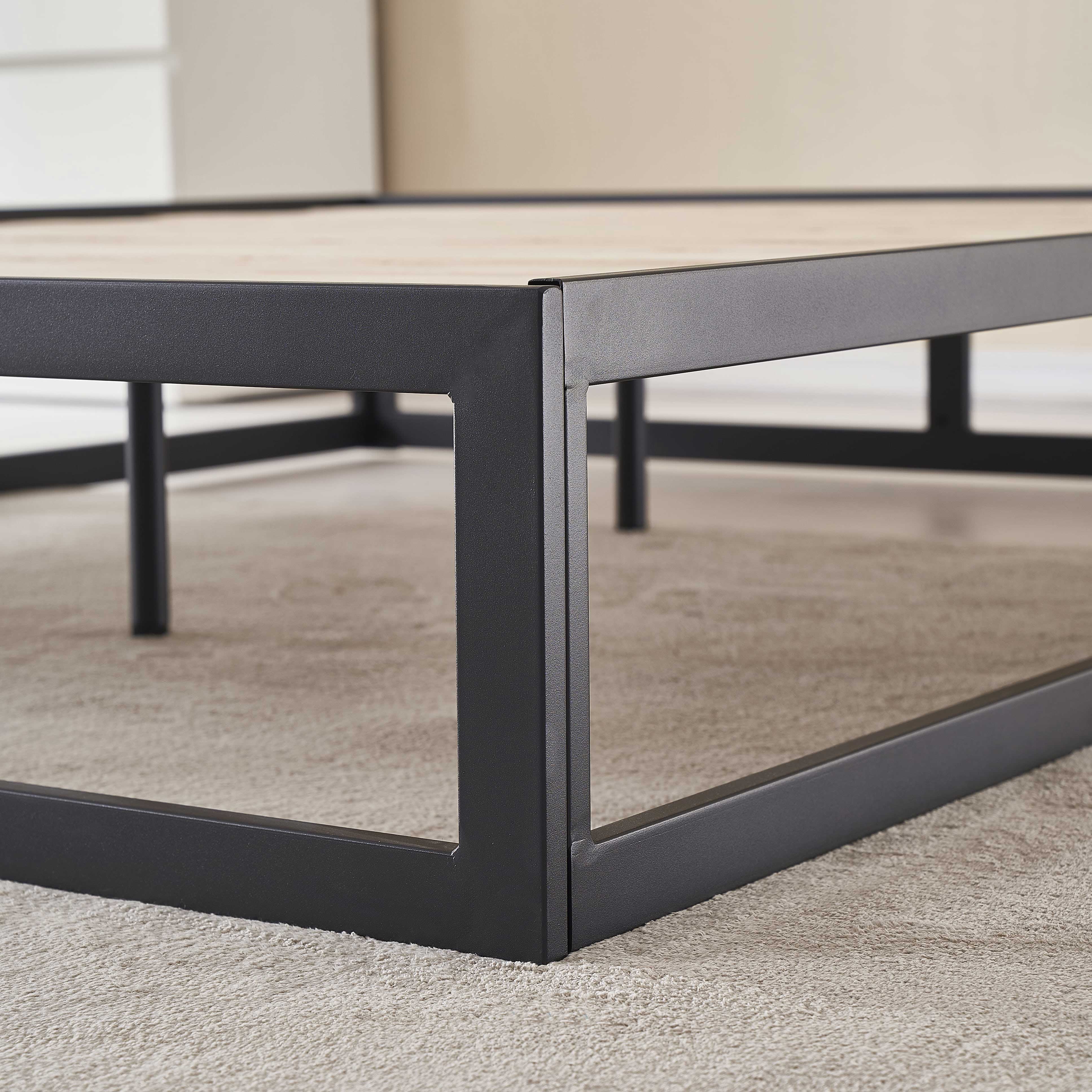 Metallbett Haruki in Schwarz 200cm-200cm