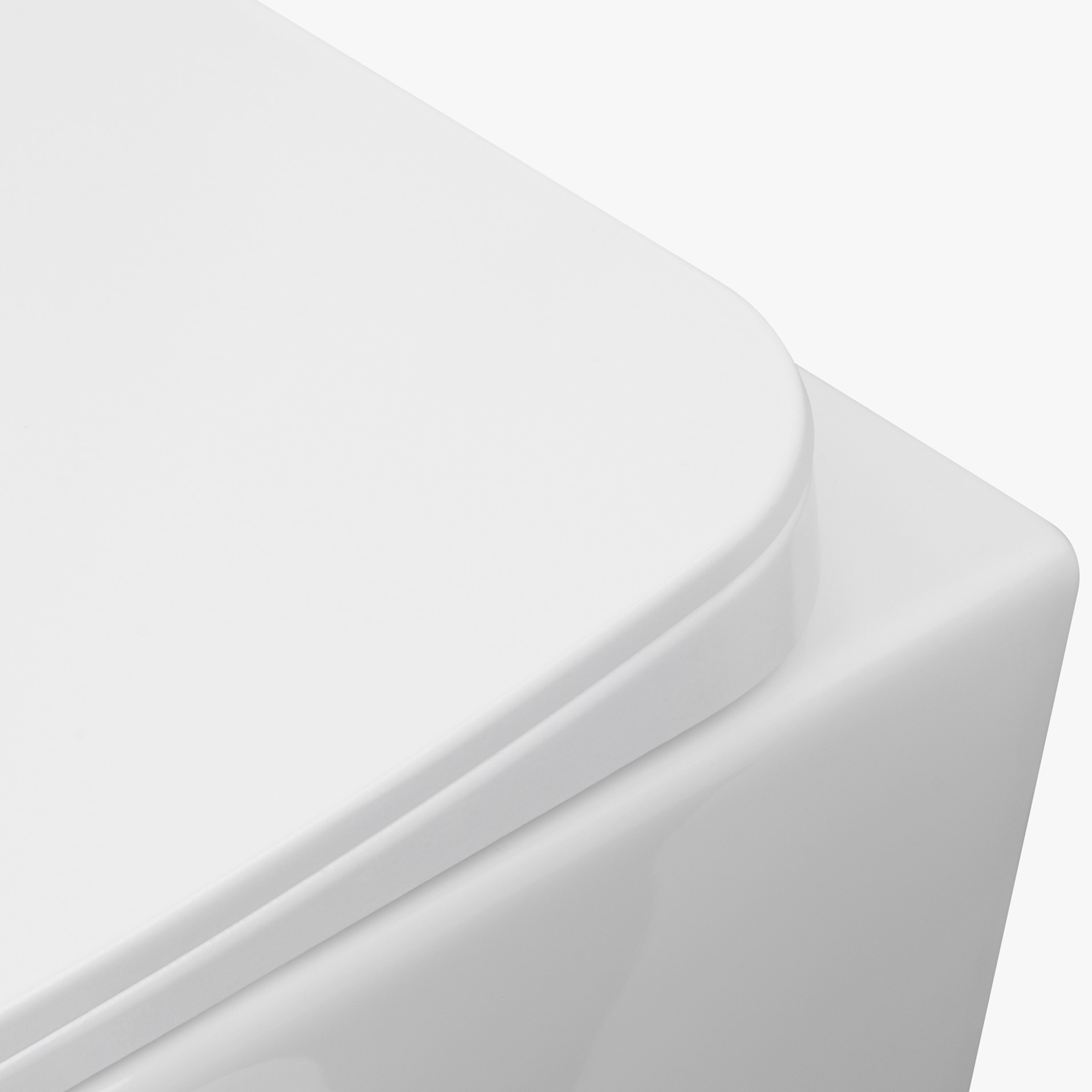 Toilette Hänge WC Spülrandlos inkl. WC Sitz mit Softclose Absenkautomatik NERA