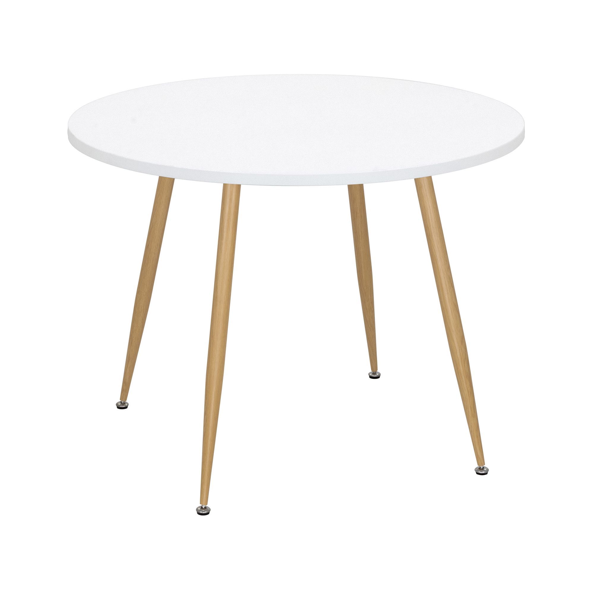 Esszimmer-Tisch CORIN | Tischplatte: Holz in Weiß | Beine: Holz Esszimmer-Tisch CORIN | Tischplatte: Holz in Weiß | Beine: Holz 80 cm