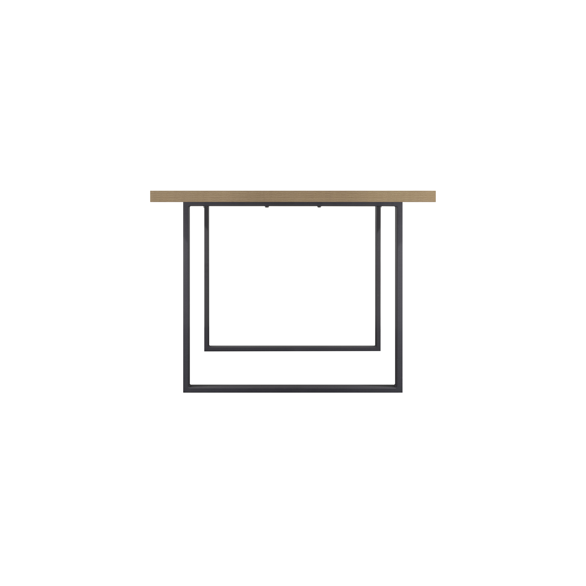 Esszimmertisch MACON Kufentisch Holztisch Esstisch - Eiche + Schwarz 140x 80 cm