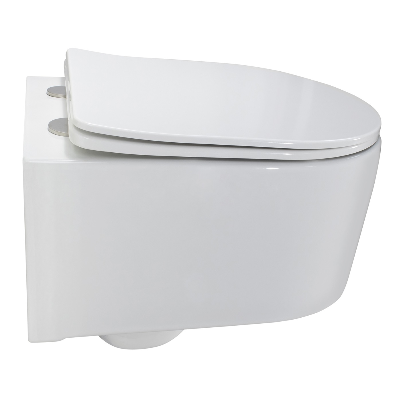 Toilette Hänge WC Spülrandlos inkl. WC Sitz mit Absenkautomatik SOFTCLOSE + abnehmbar Adige